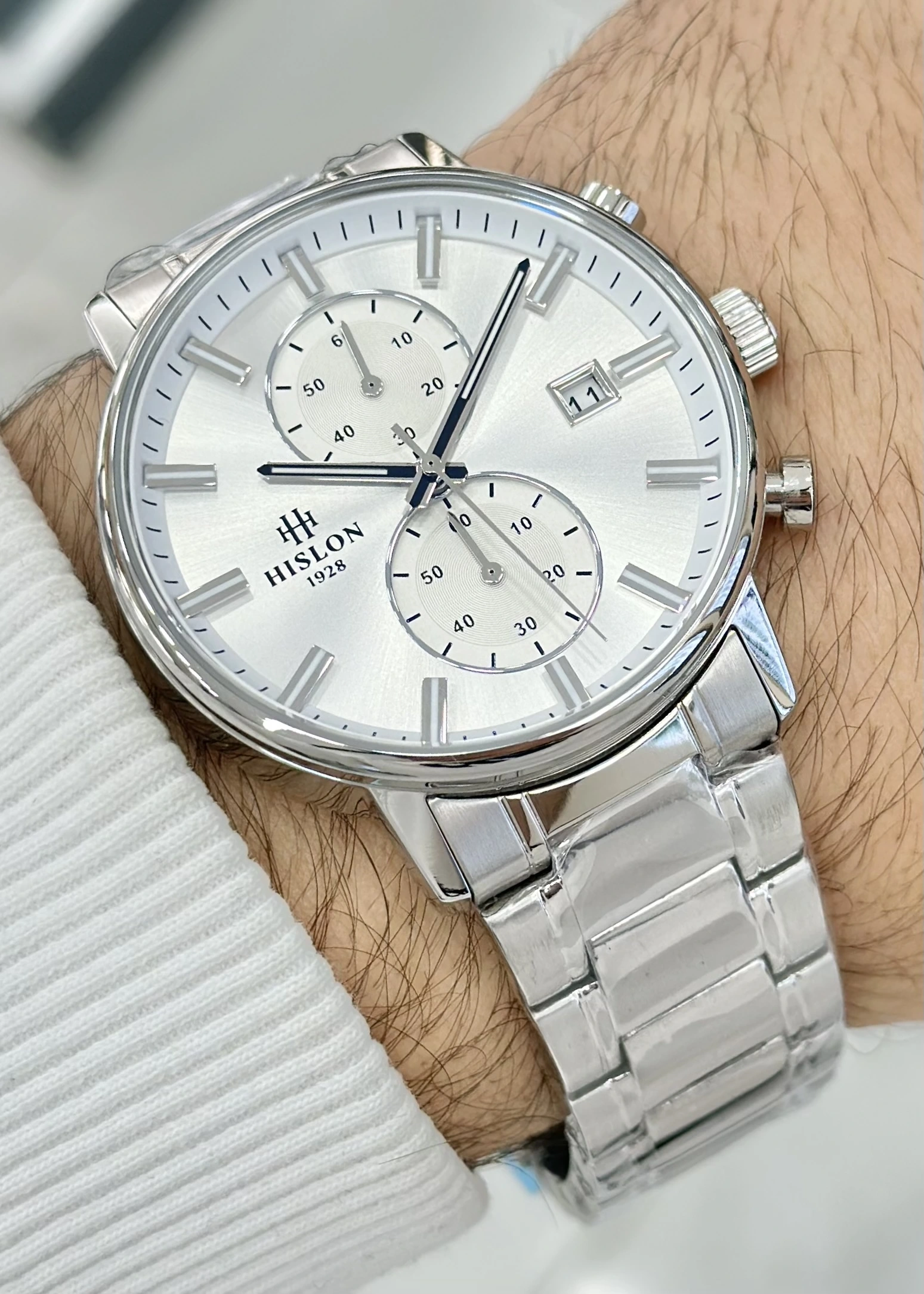 Hislon Orijinal Çelik Kordon Erkek Kol Saati ILKMS200S-02SS