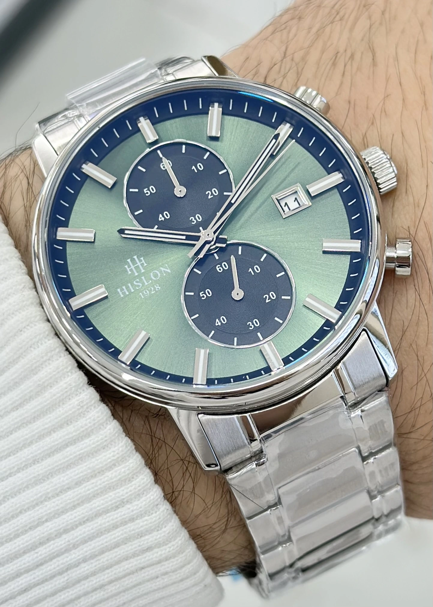 Hislon Orijinal Çelik Kordon Erkek Kol Saati ILKMS200S-15SS