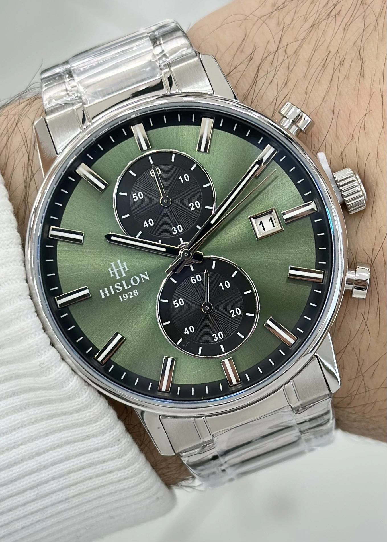 Hislon Orijinal Çelik Kordon Erkek Kol Saati ILKMS200S-15SS