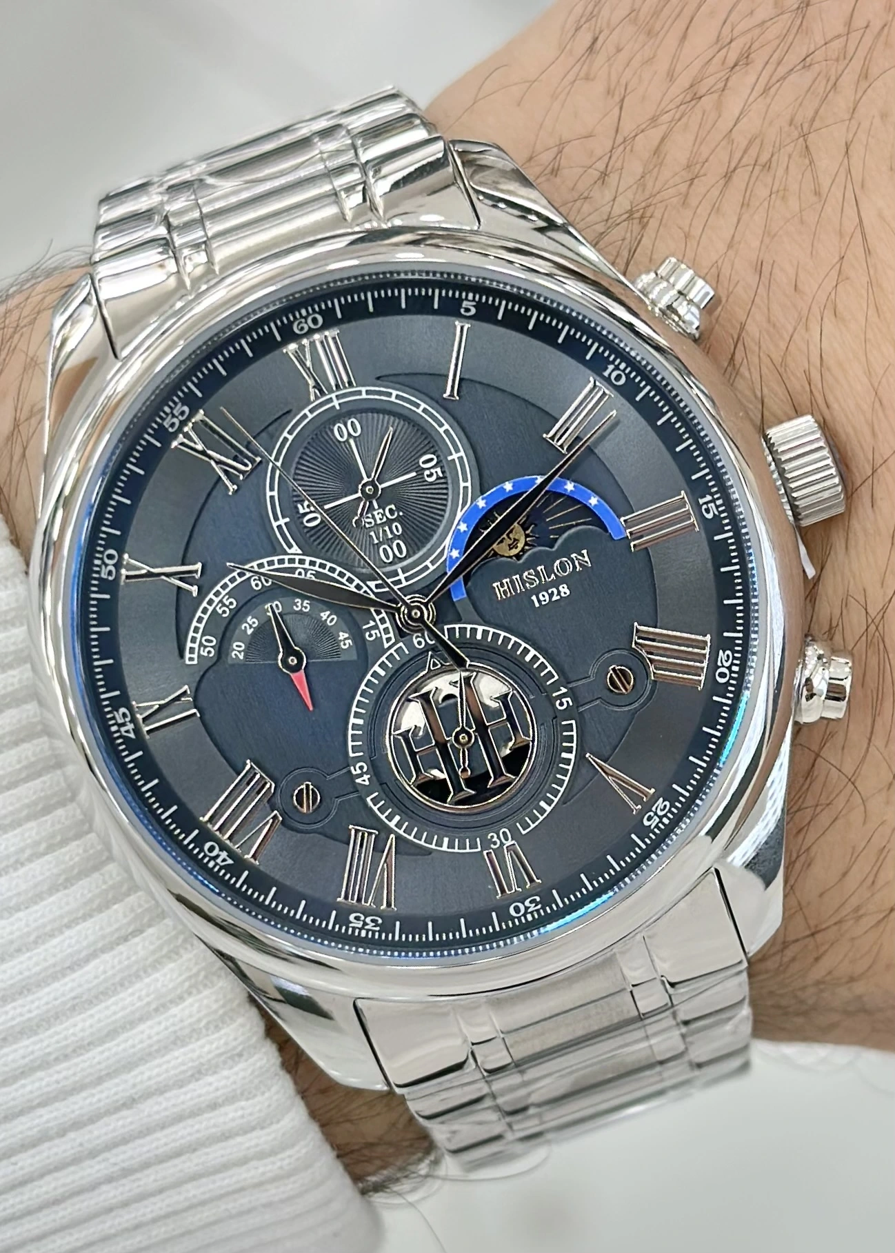 Hislon Orijinal Çelik Kordon Erkek Kol Saati ILKTM113S-11SS