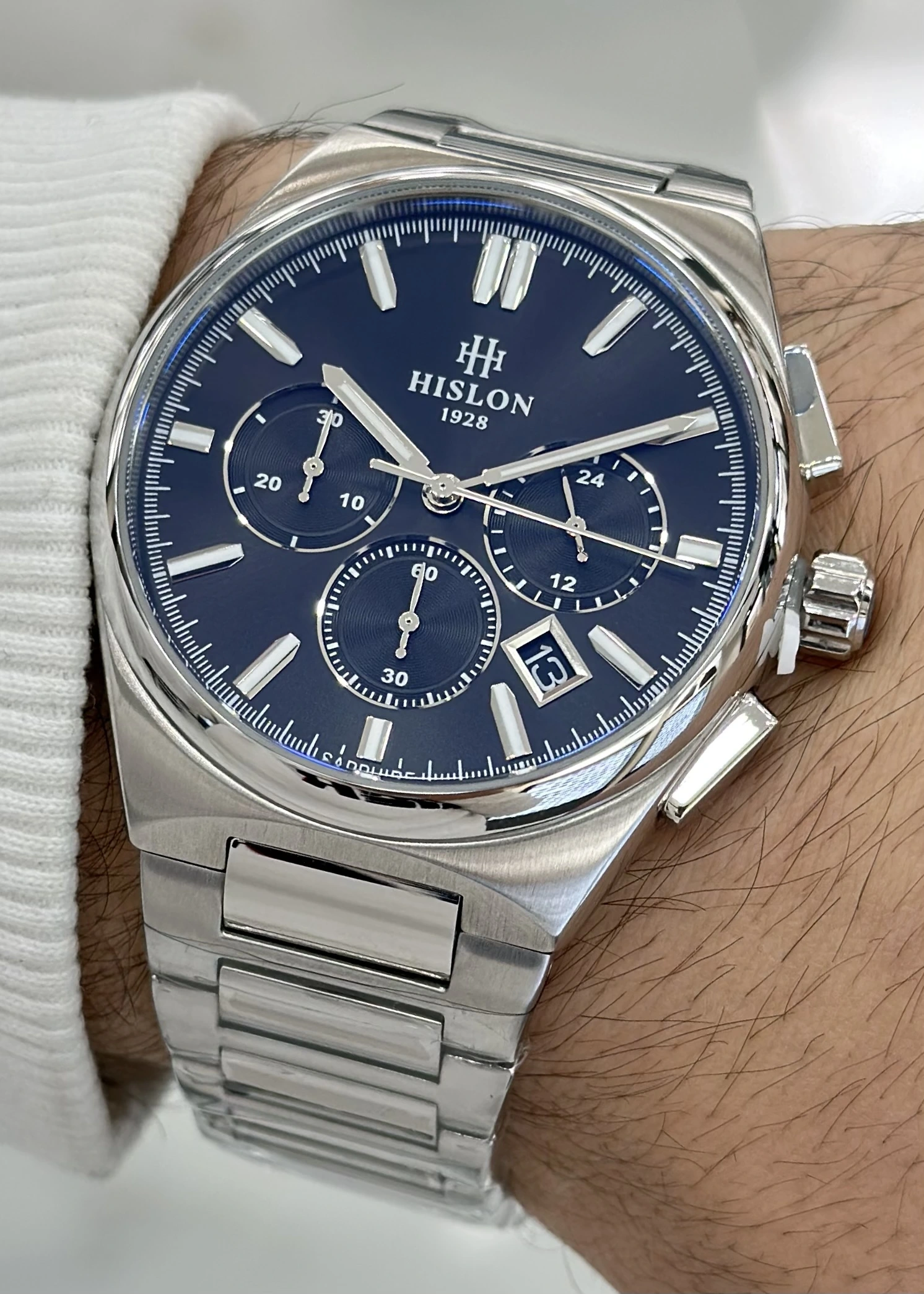 Hislon Orijinal Çelik Kordon Erkek Kol Saati ILKMS136S-04SS