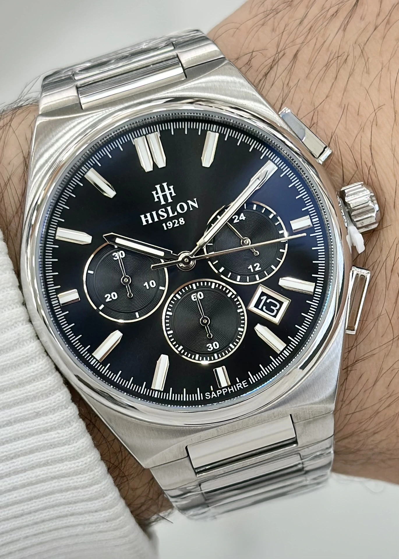 Hislon Orijinal Çelik Kordon Erkek Kol Saati ILKMS136S-04SS