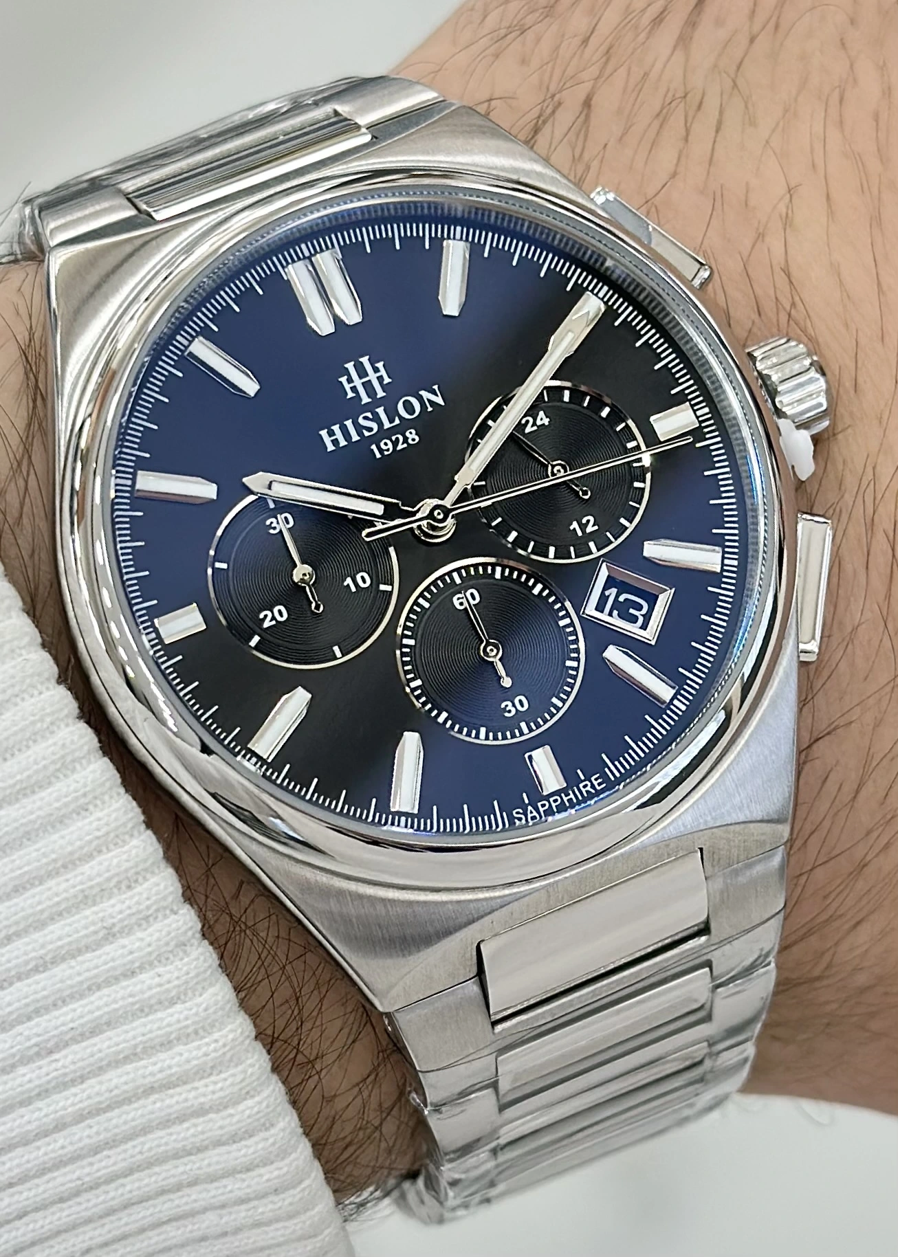 Hislon Orijinal Çelik Kordon Erkek Kol Saati ILKMS136S-04SS