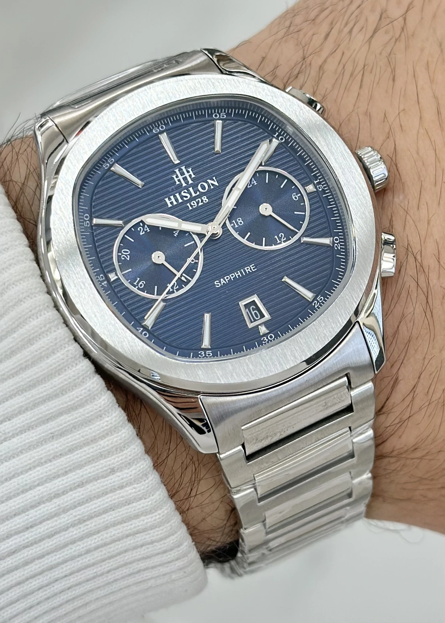 Hislon Orijinal Çelik Kordon Erkek Kol Saati ILKDT148S-11SS