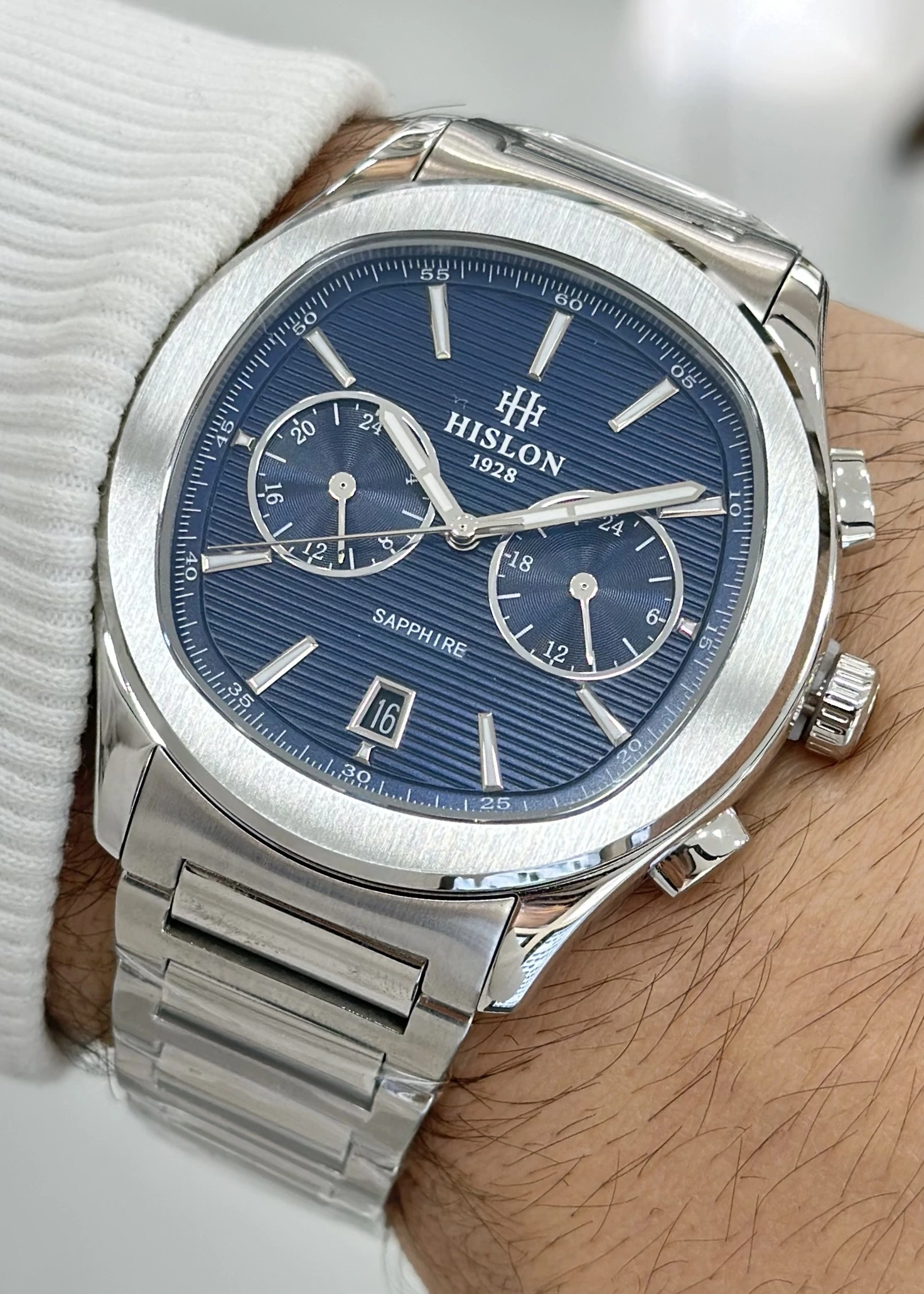 Hislon Orijinal Çelik Kordon Erkek Kol Saati ILKDT148S-11SS