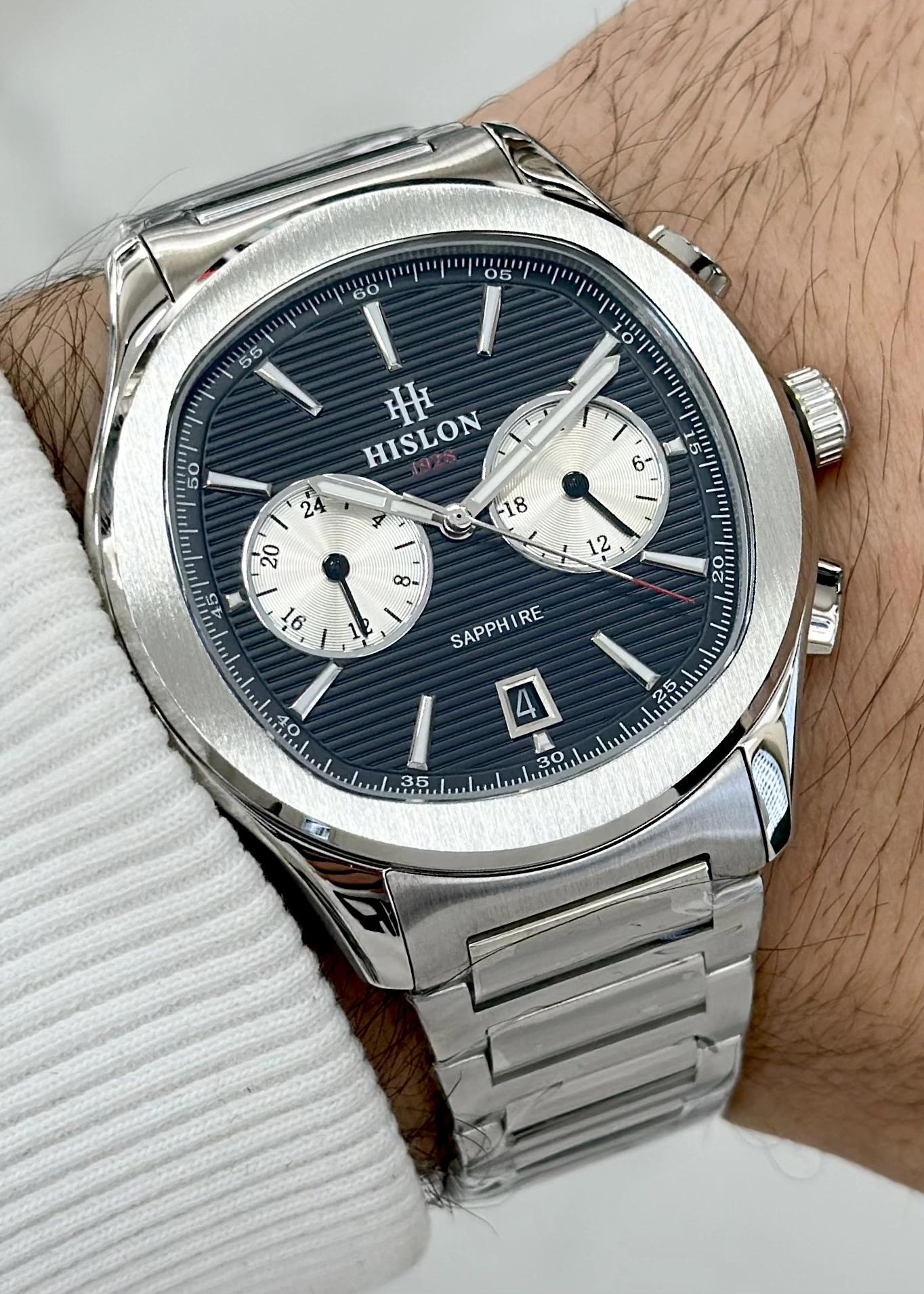 Hislon Orijinal Çelik Kordon Erkek Kol Saati ILKDT148S-04SS