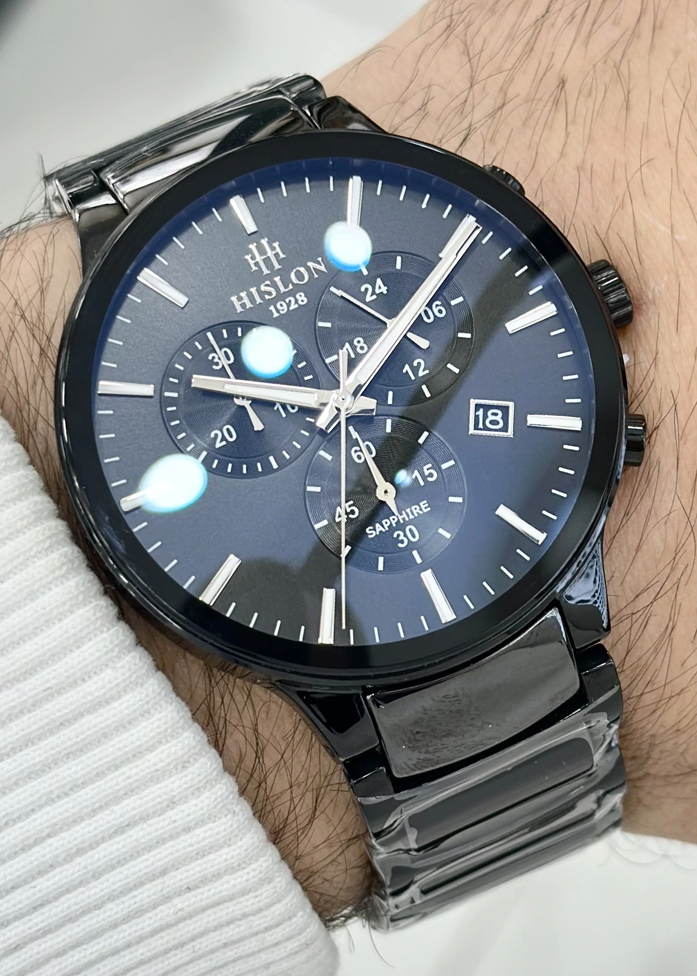 Hislon Orijinal Çelik Kordon Erkek Kol Saati ILKMS110B-04BS