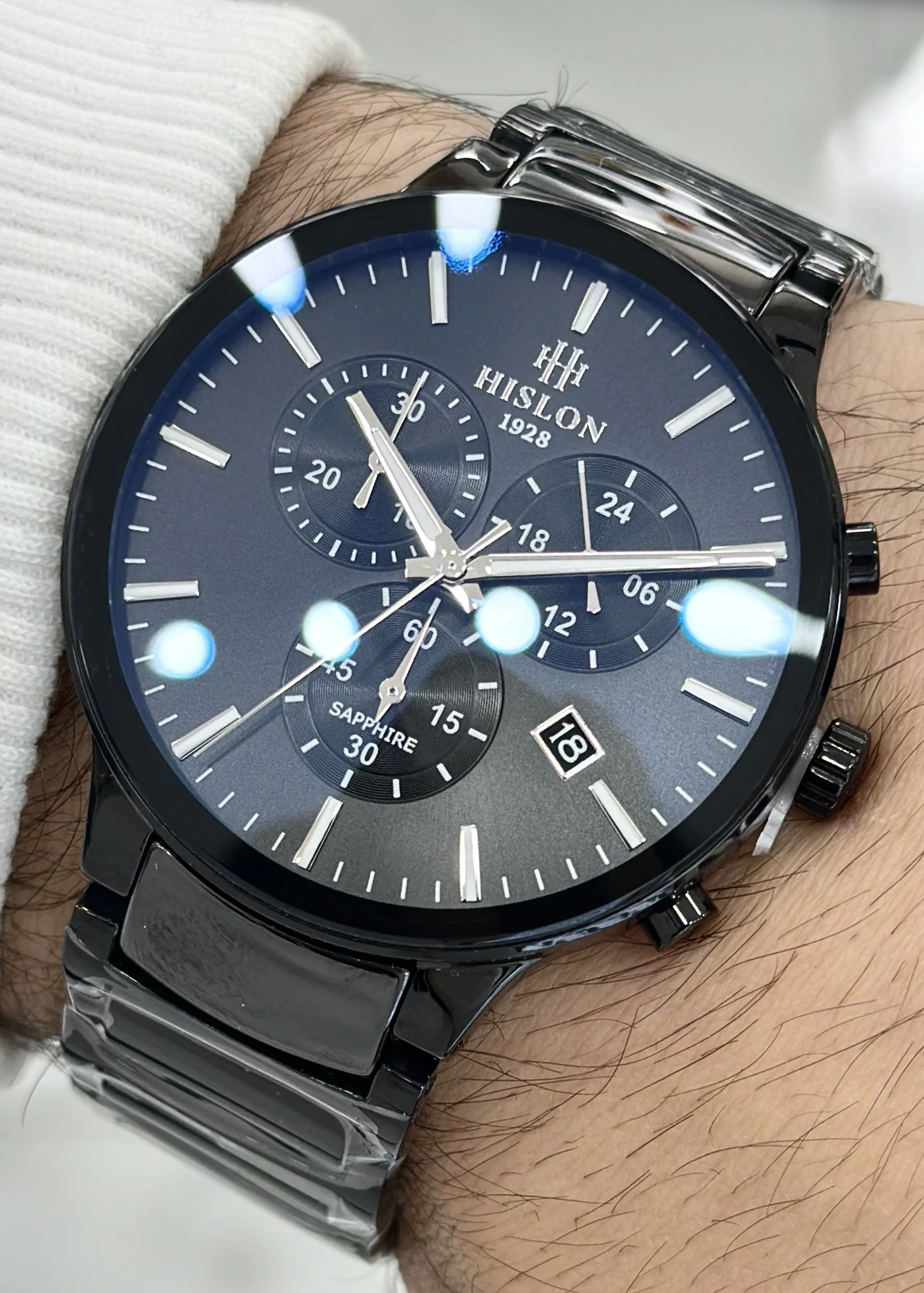 Hislon Orijinal Çelik Kordon Erkek Kol Saati ILKMS110B-04BS