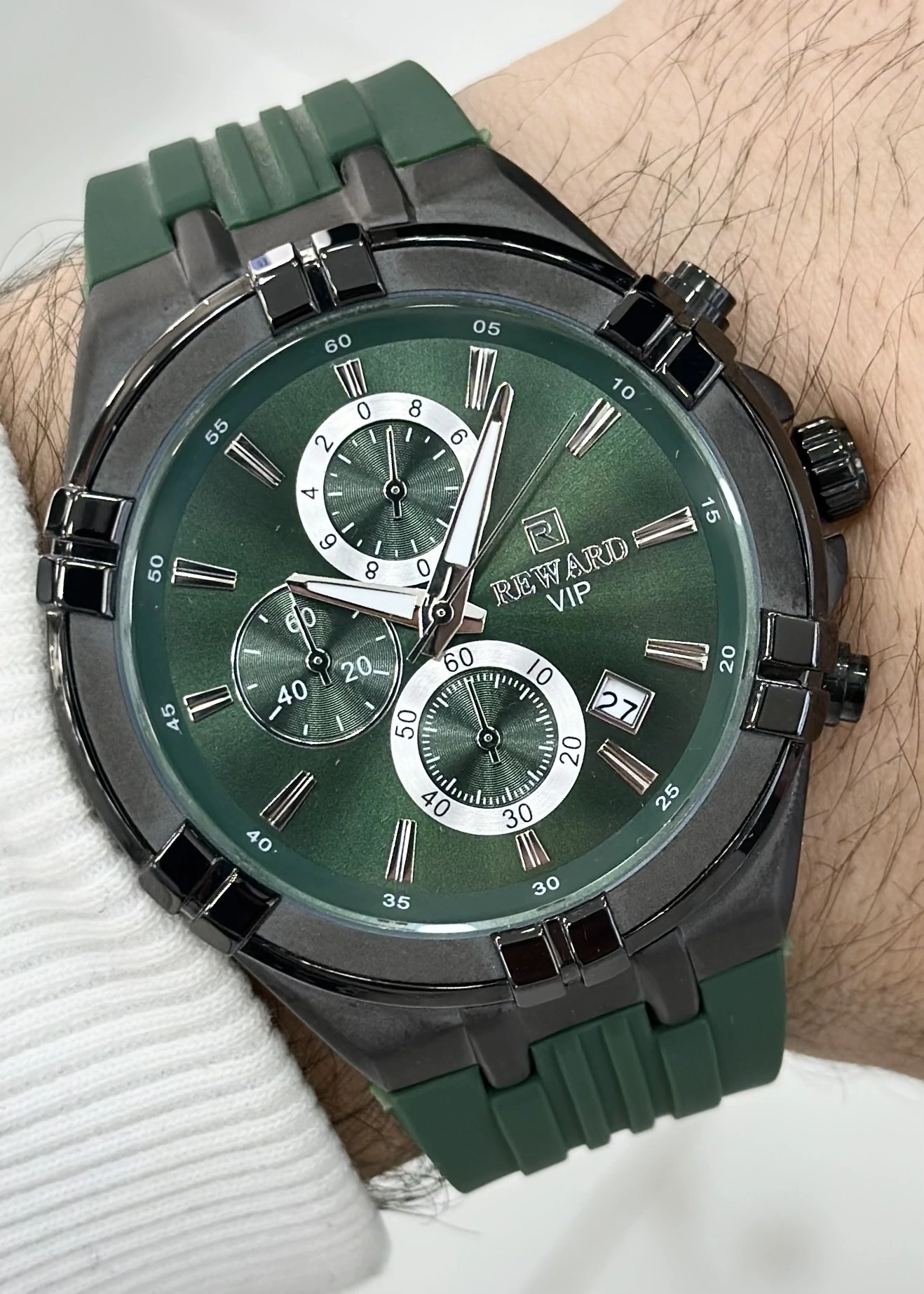 Reward Silikon Kordon Erkek Kol Saati Su Geçirmez 2 Yıl Garantili