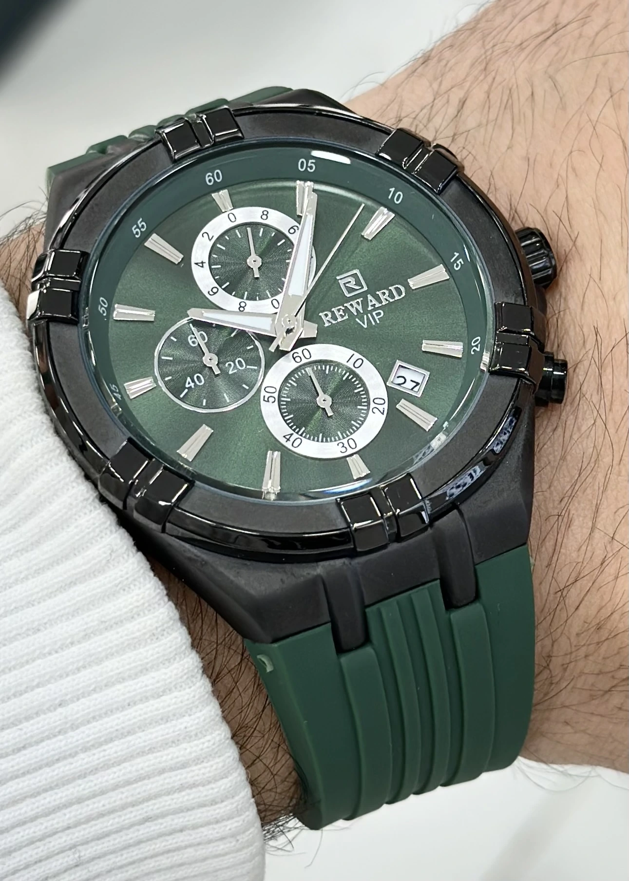 Reward Silikon Kordon Erkek Kol Saati Su Geçirmez 2 Yıl Garantili