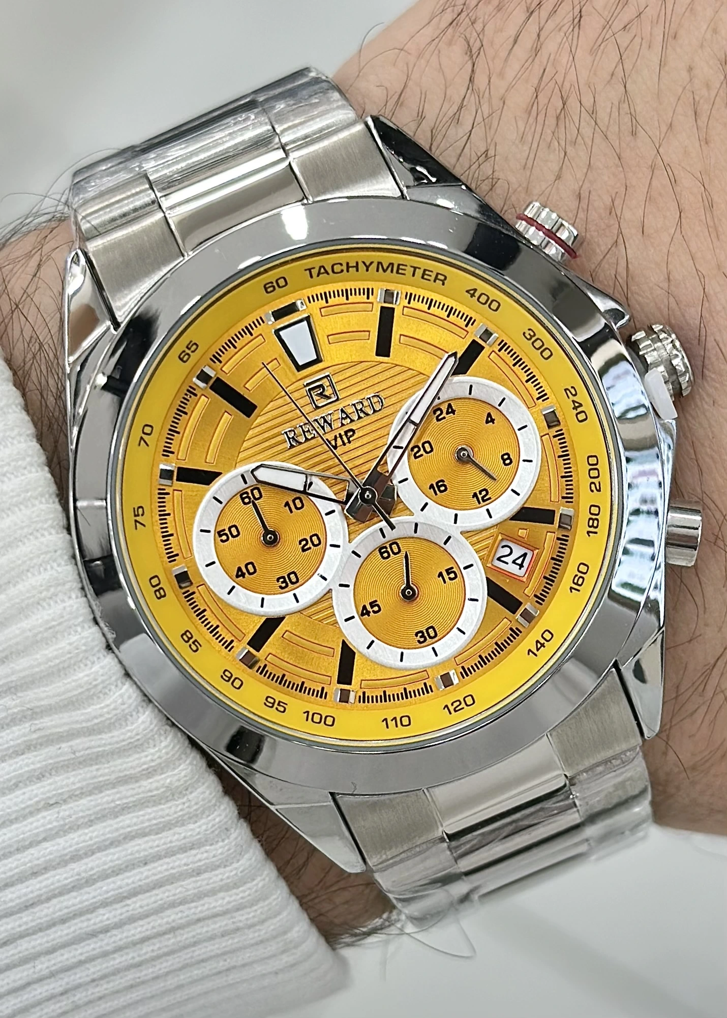 Reward Çelik Kordon Erkek Kol Saati Su Geçirmez 2 Yıl Garantili