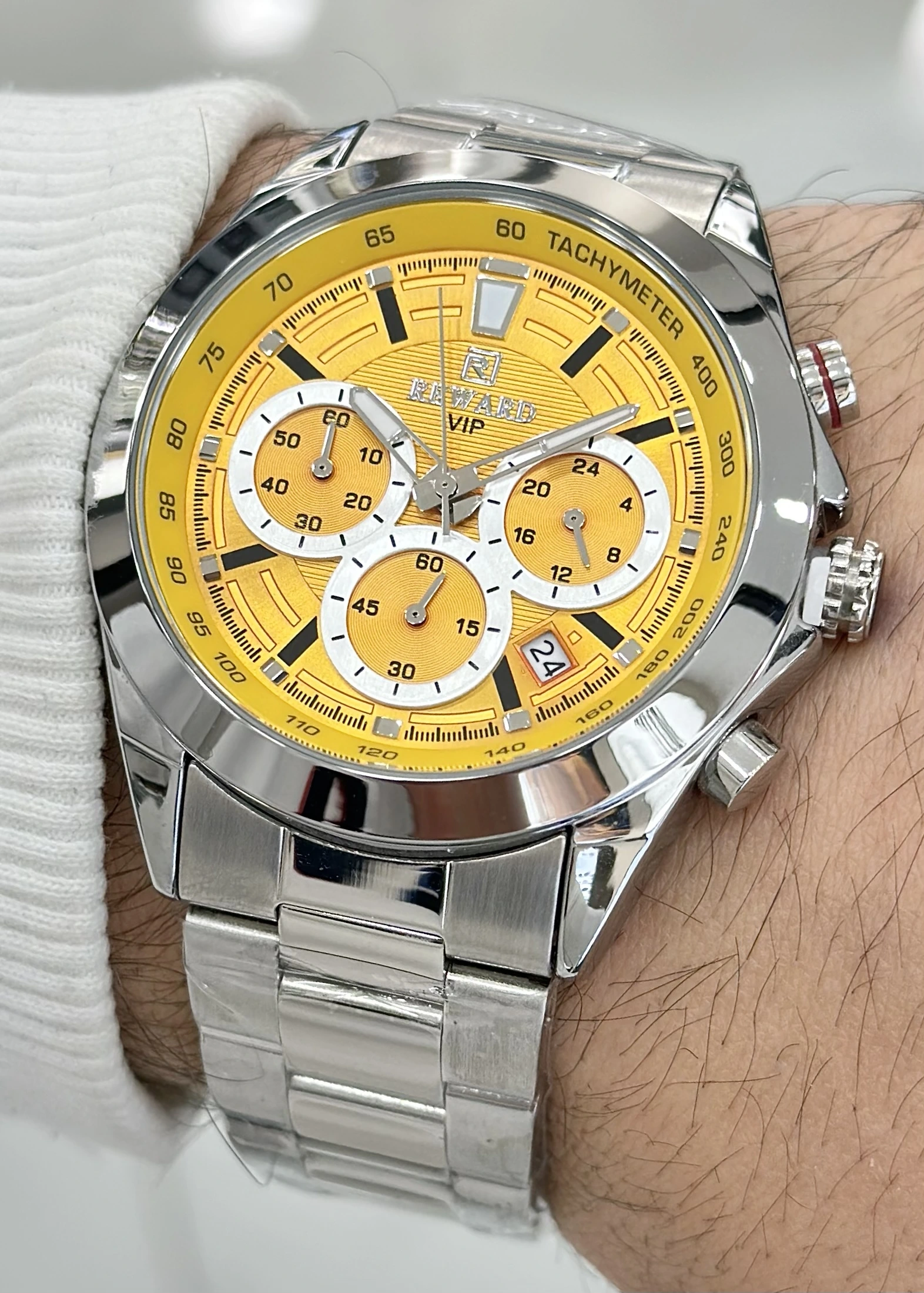 Reward Çelik Kordon Erkek Kol Saati Su Geçirmez 2 Yıl Garantili