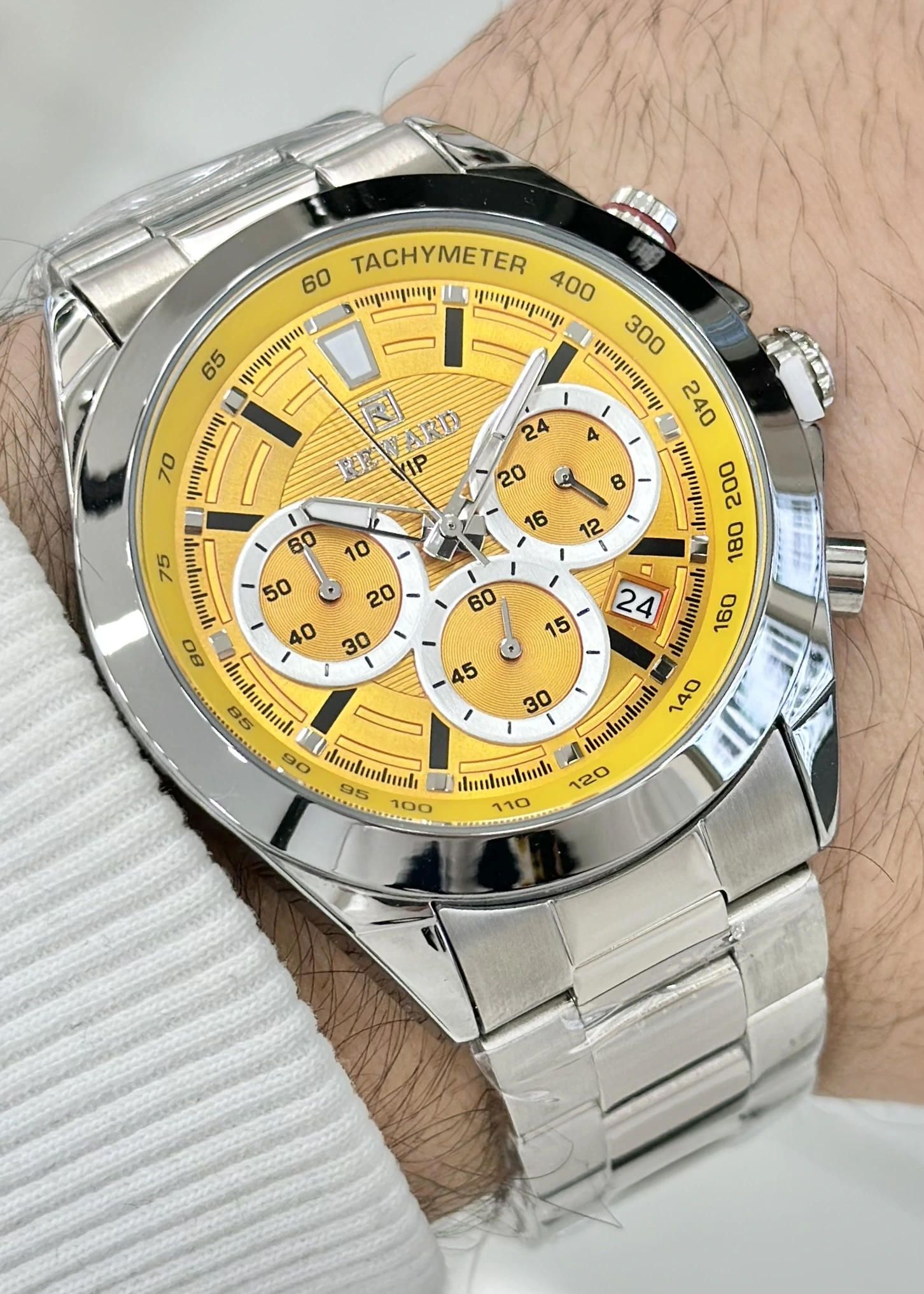 Reward Çelik Kordon Erkek Kol Saati Su Geçirmez 2 Yıl Garantili