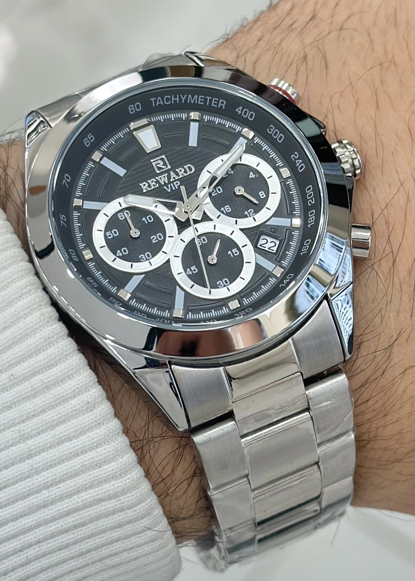 Reward Çelik Kordon Erkek Kol Saati Su Geçirmez 2 Yıl Garantili