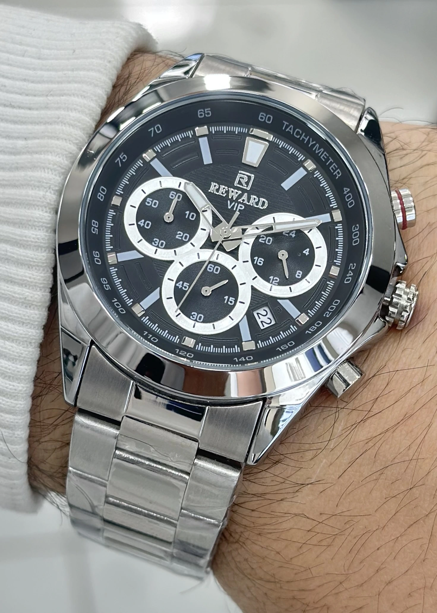 Reward Çelik Kordon Erkek Kol Saati Su Geçirmez 2 Yıl Garantili