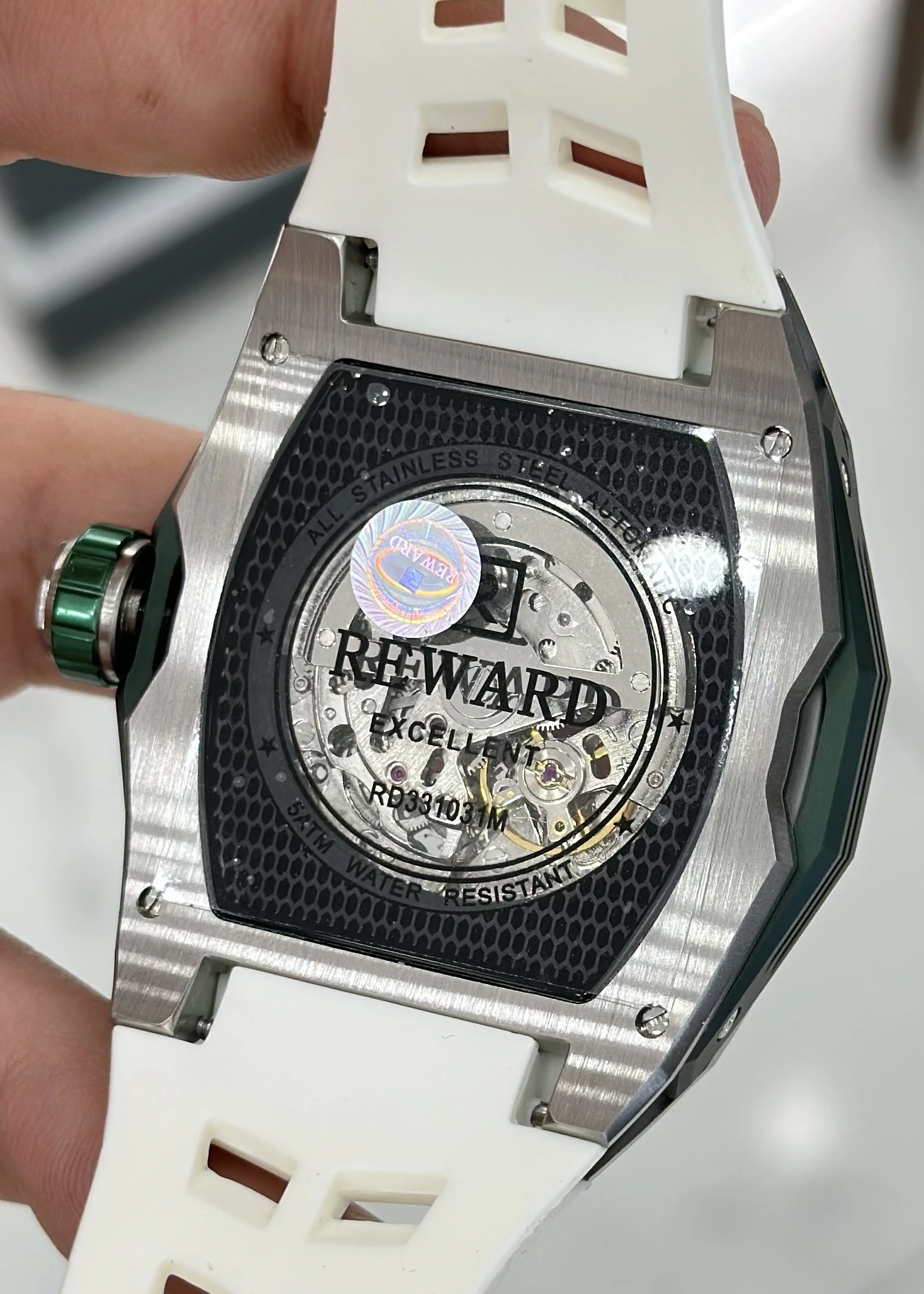 Reward Silikon Kordon Otomatik Erkek Kol Saati Su Geçirmez 2 Yıl Garantili