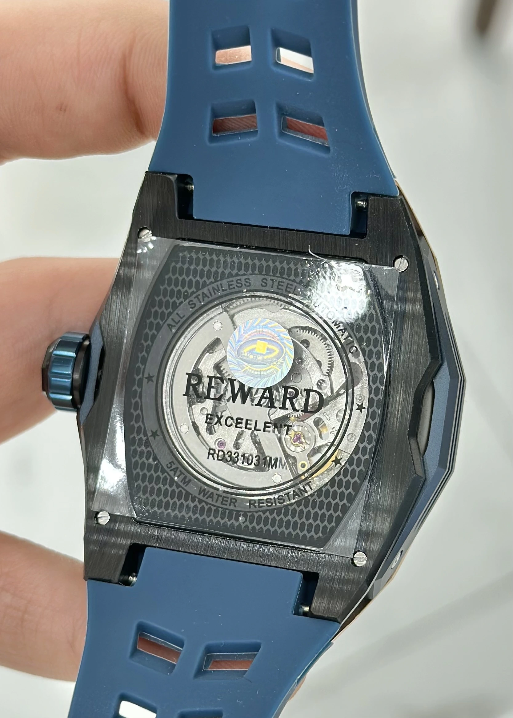 Reward Silikon Kordon Otomatik Erkek Kol Saati Su Geçirmez 2 Yıl Garantili