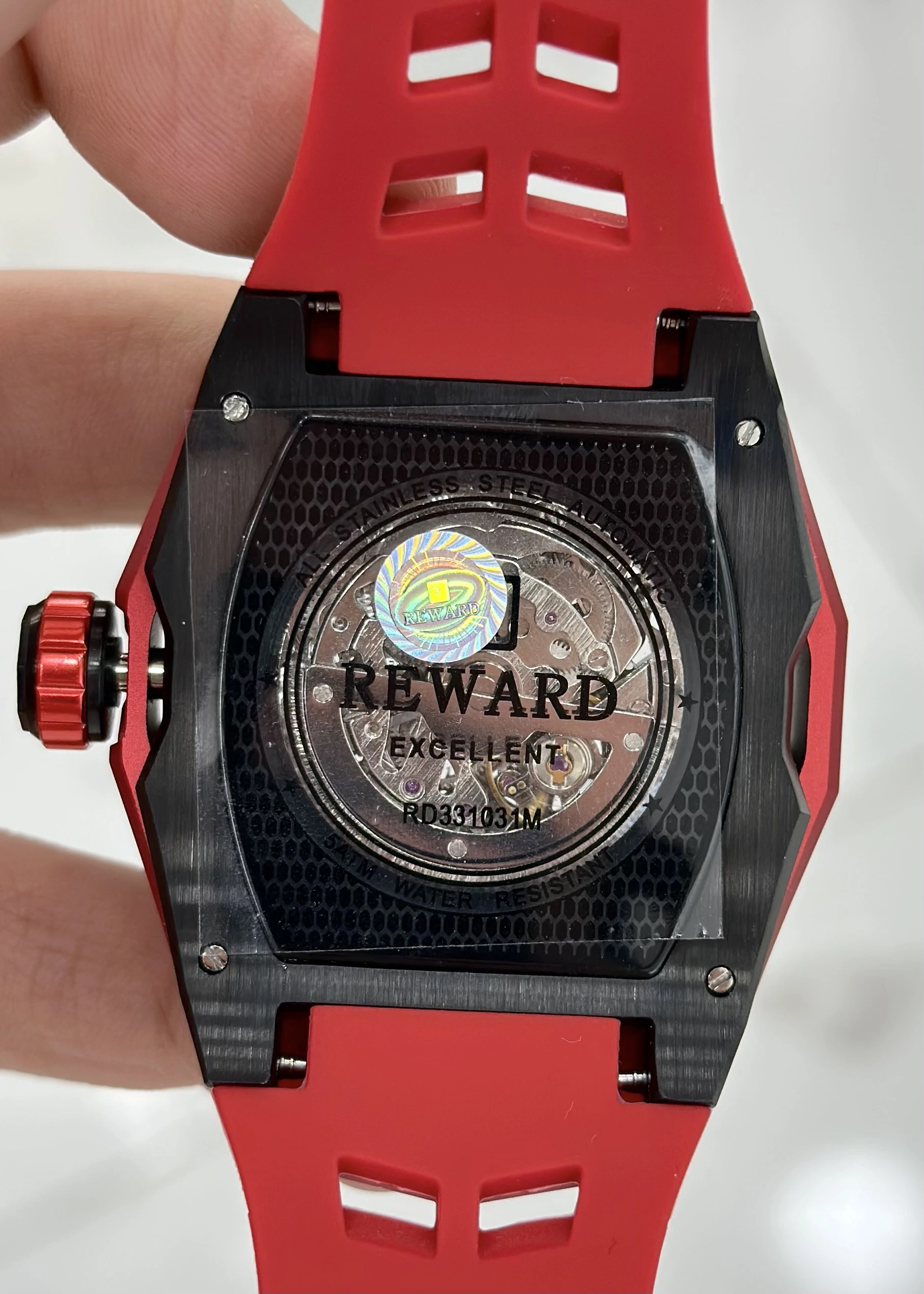 Reward Silikon Kordon Otomatik Erkek Kol Saati Su Geçirmez 2 Yıl Garantili