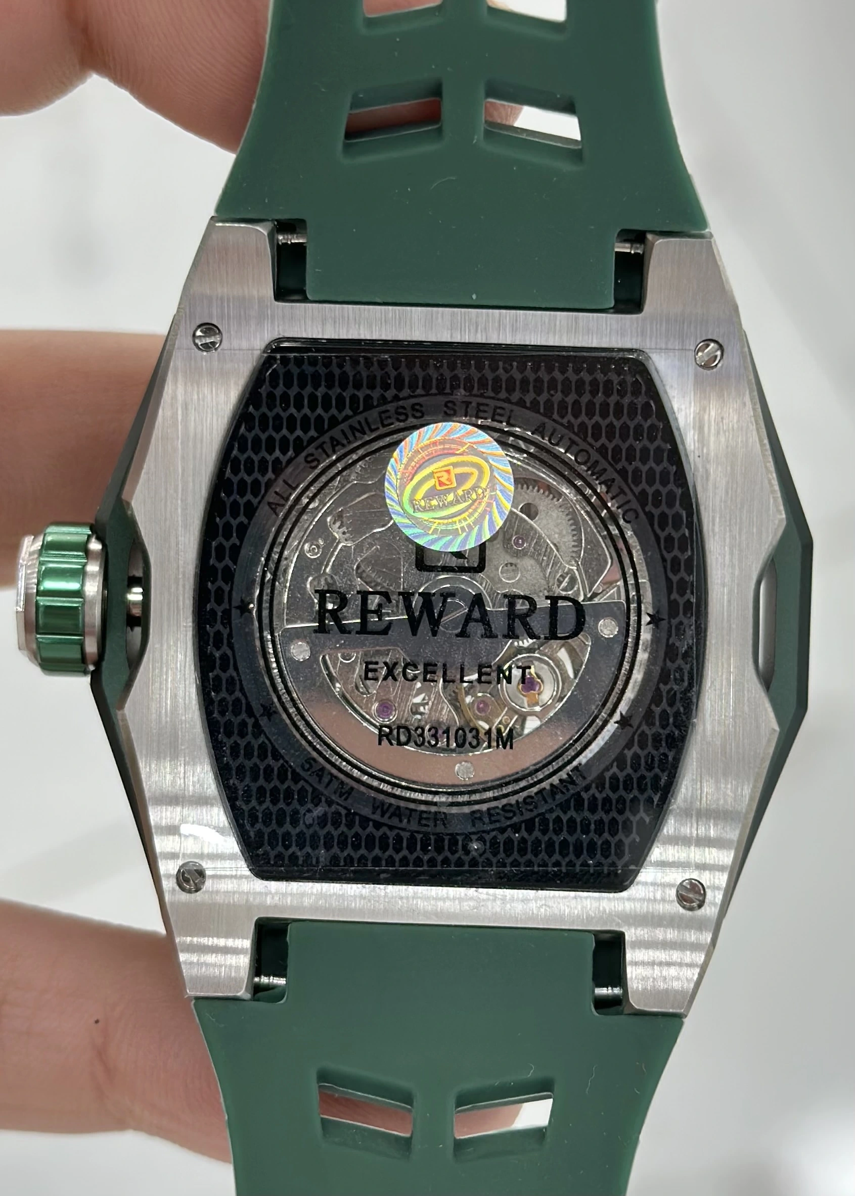 Reward Silikon Kordon Otomatik Erkek Kol Saati Su Geçirmez 2 Yıl Garantili