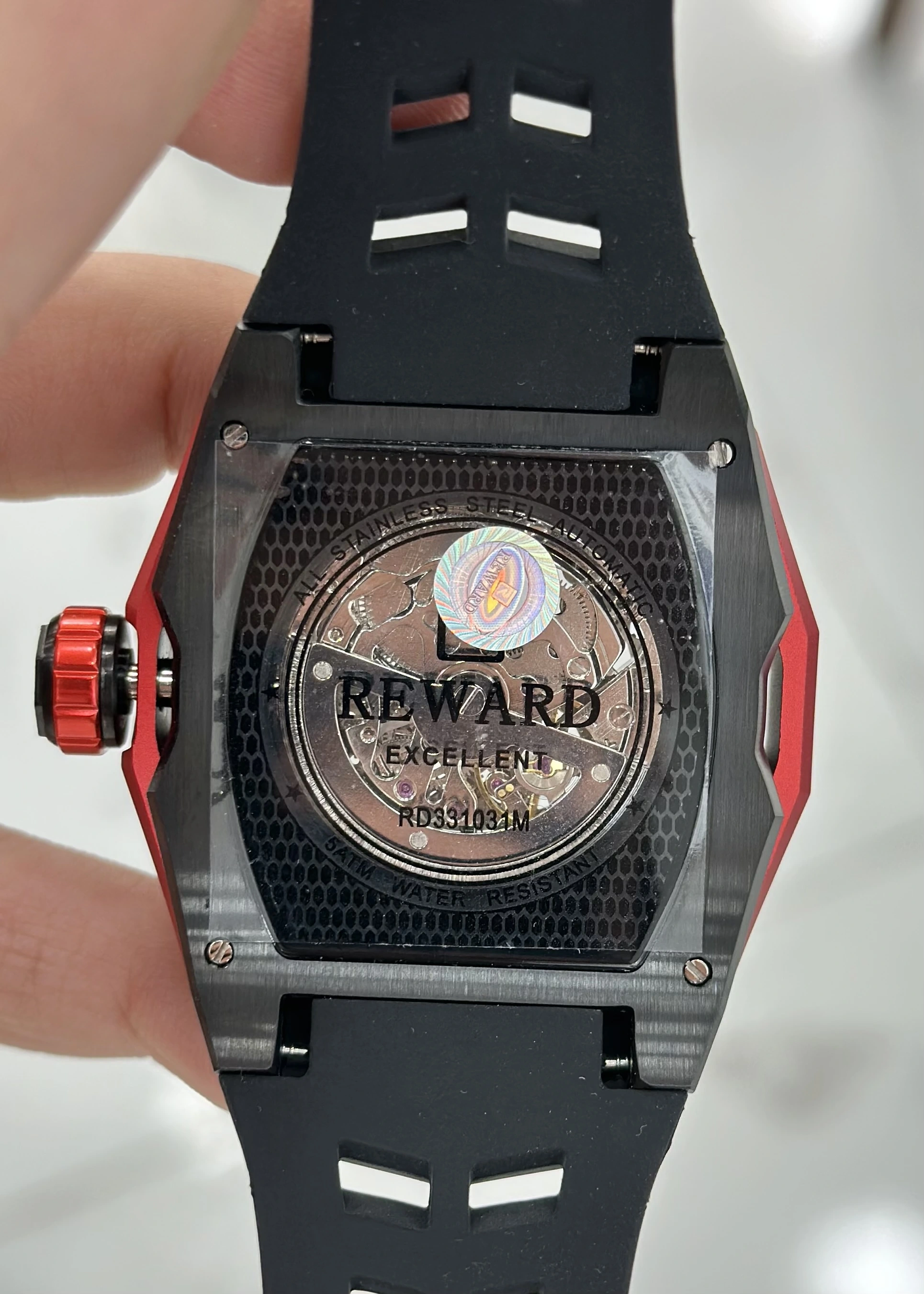 Reward Silikon Kordon Otomatik Erkek Kol Saati Su Geçirmez 2 Yıl Garantili