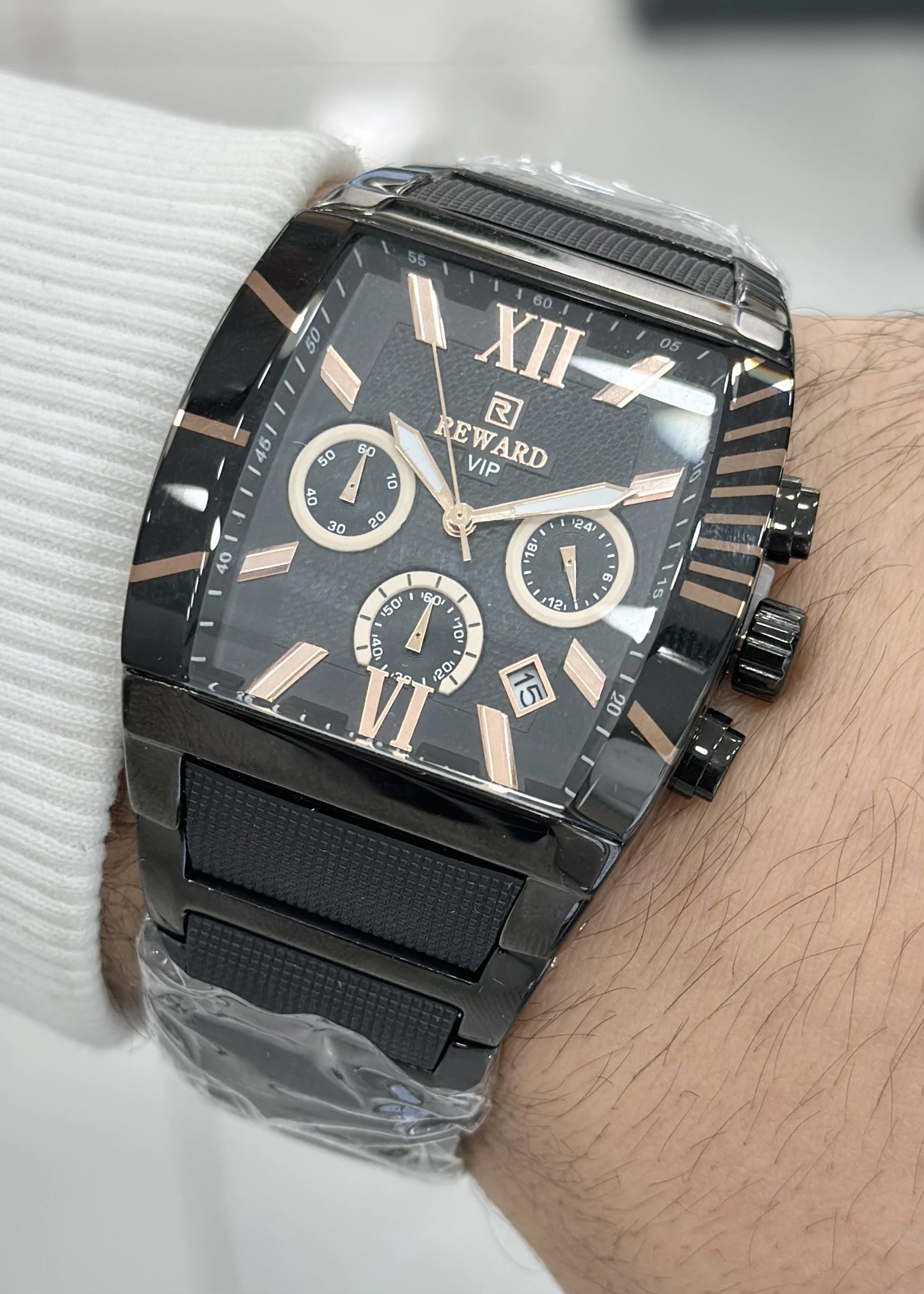 Reward Çelik Kordon Erkek Kol Saati Su Geçirmez 2 Yıl Garantili