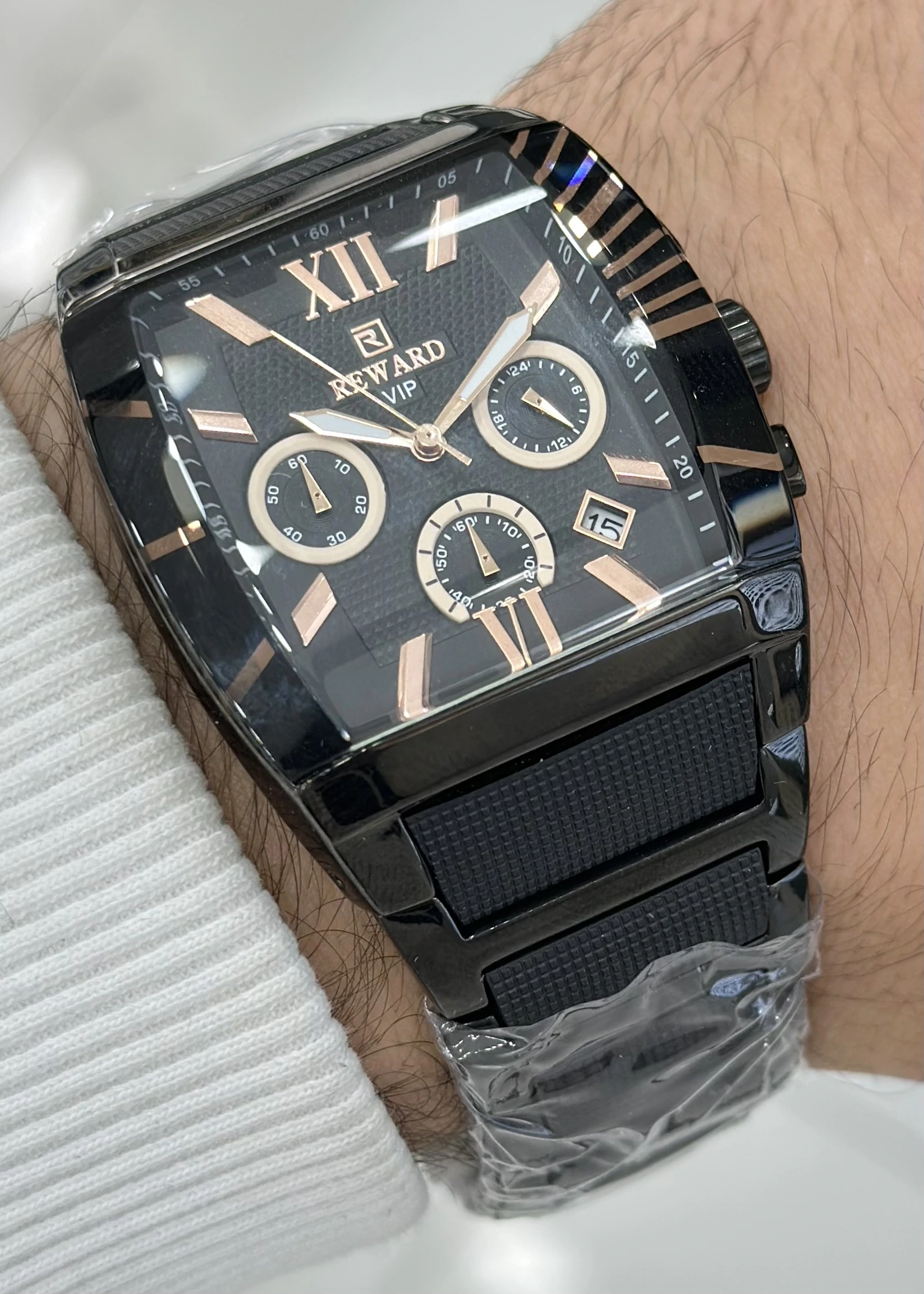 Reward Çelik Kordon Erkek Kol Saati Su Geçirmez 2 Yıl Garantili