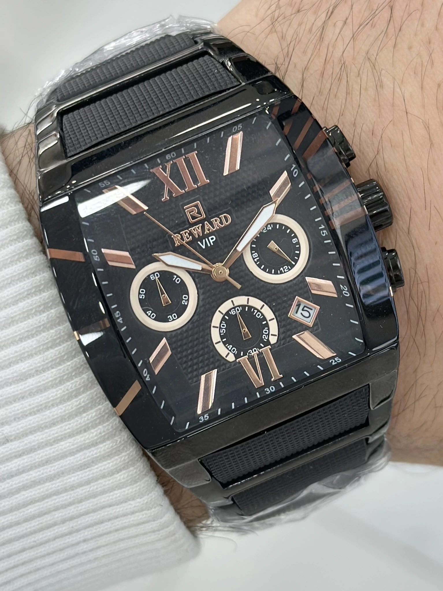 Reward Çelik Kordon Erkek Kol Saati Su Geçirmez 2 Yıl Garantili