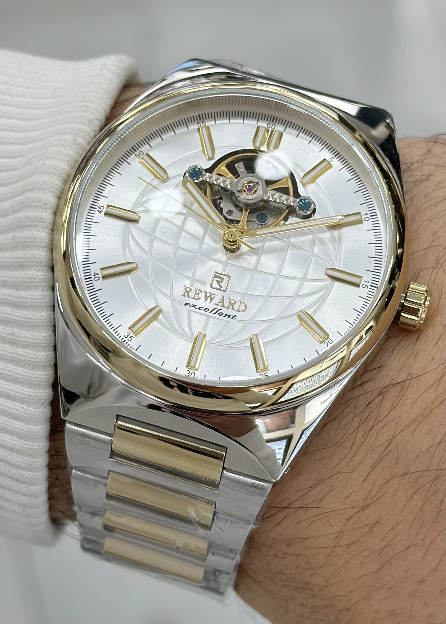 Reward Çelik Kordon Otomatik Erkek Kol Saati Su Geçirmez 2 Yıl Garantili