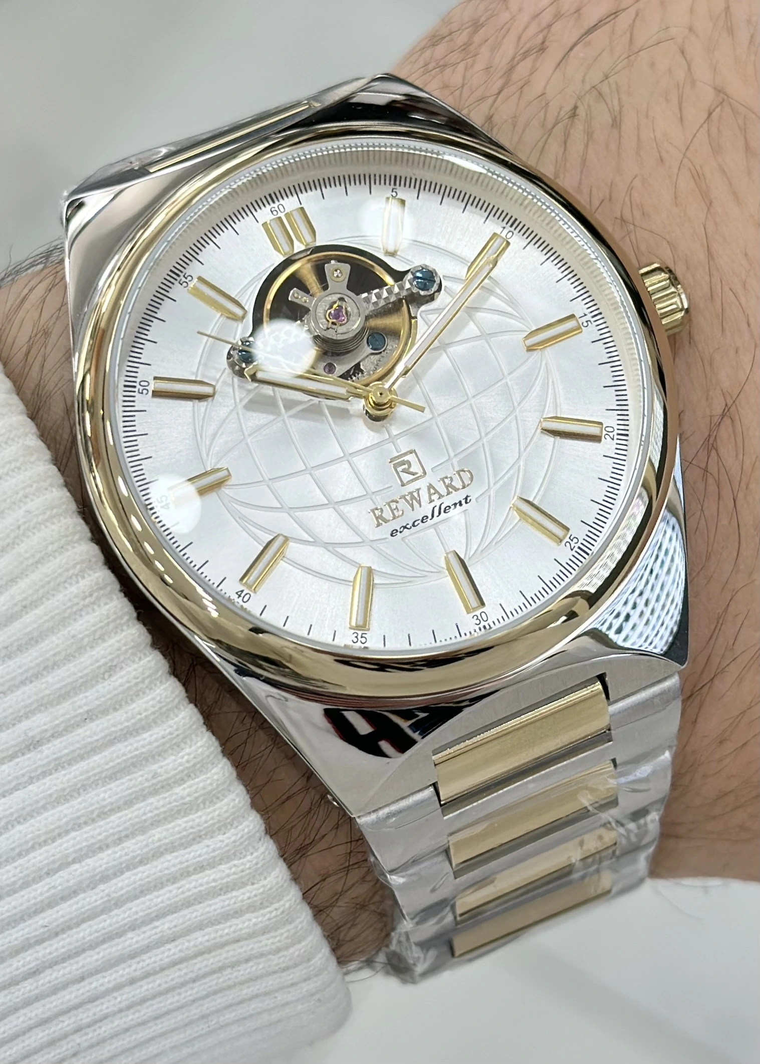 Reward Çelik Kordon Otomatik Erkek Kol Saati Su Geçirmez 2 Yıl Garantili