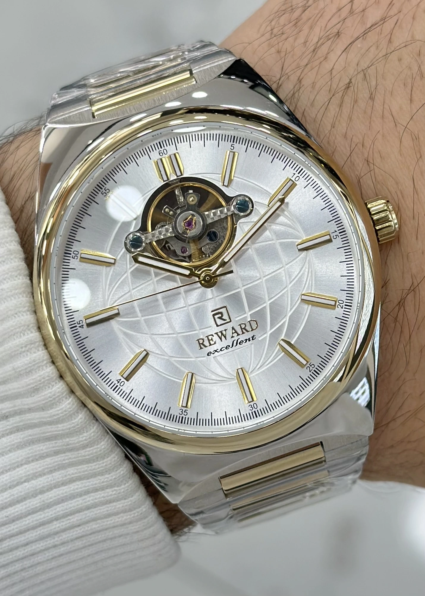 Reward Çelik Kordon Otomatik Erkek Kol Saati Su Geçirmez 2 Yıl Garantili