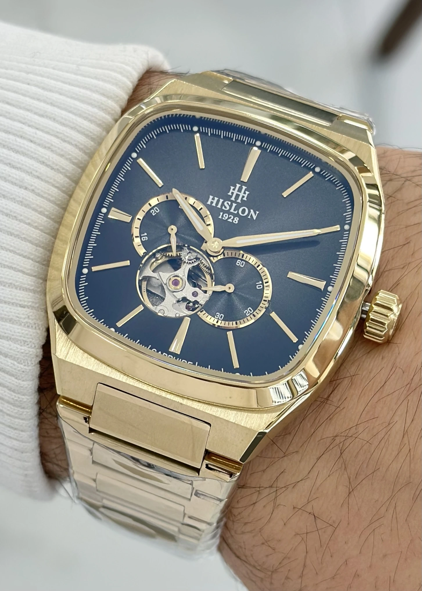 Hislon Orijinal Çelik Kordon Otomatik Erkek Kol Saati ILKSD218G-16SG