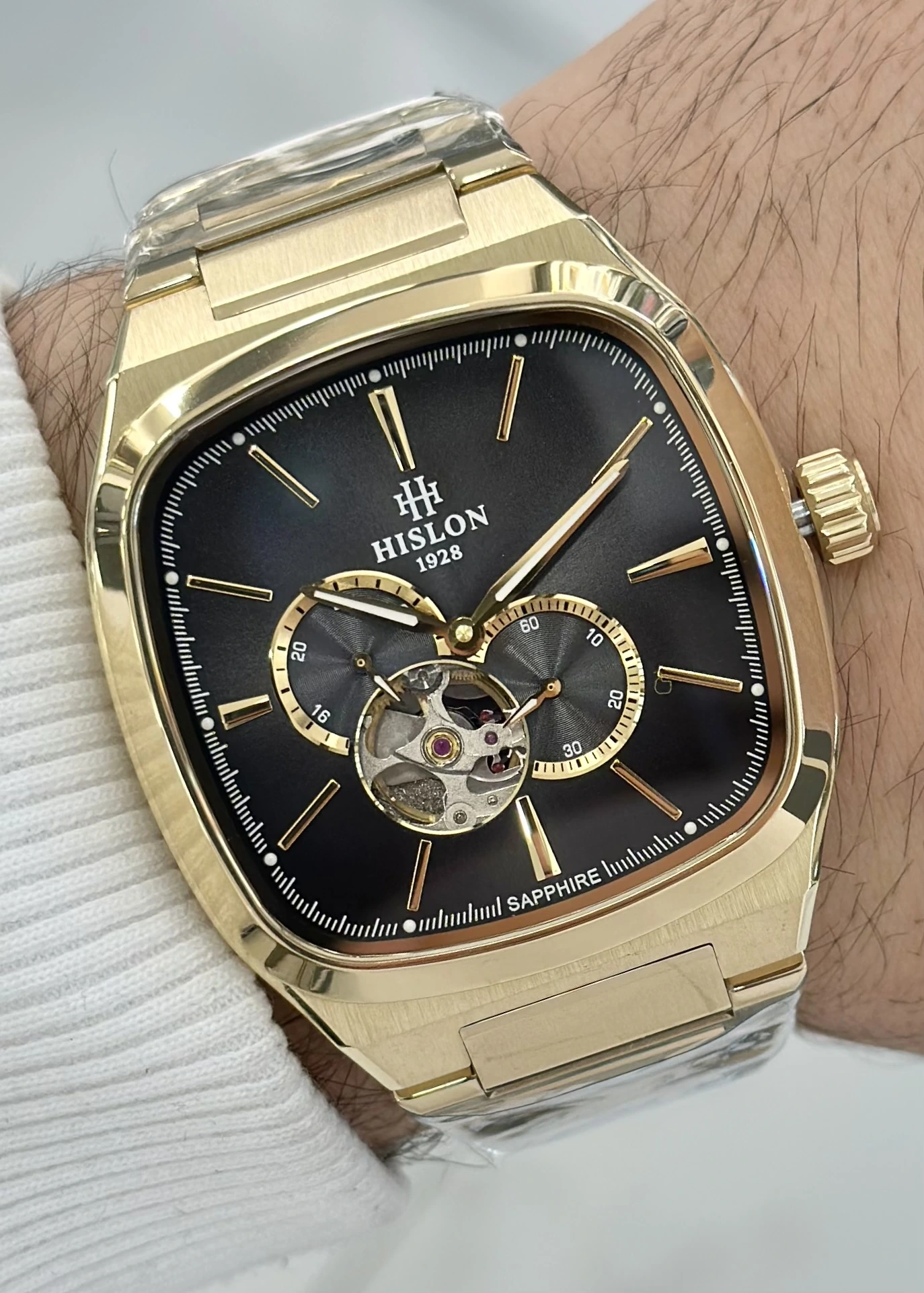 Hislon Orijinal Çelik Kordon Otomatik Erkek Kol Saati ILKSD218G-16SG