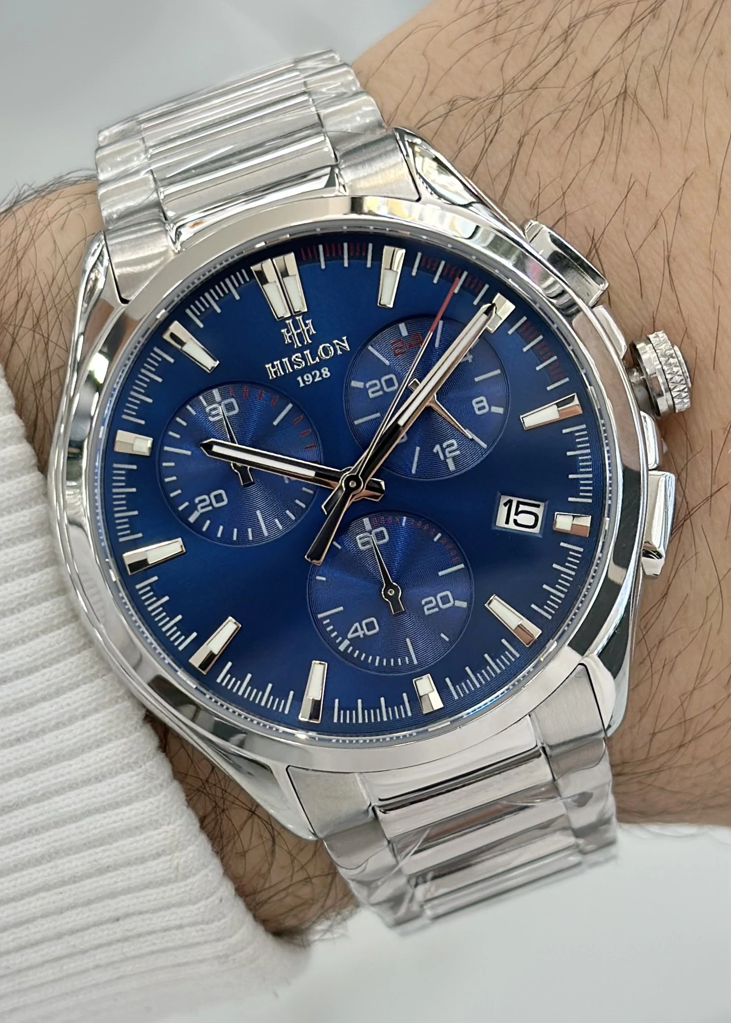 Hislon Orijinal Çelik Kordon Erkek Kol Saati ILKMS152S-11SS