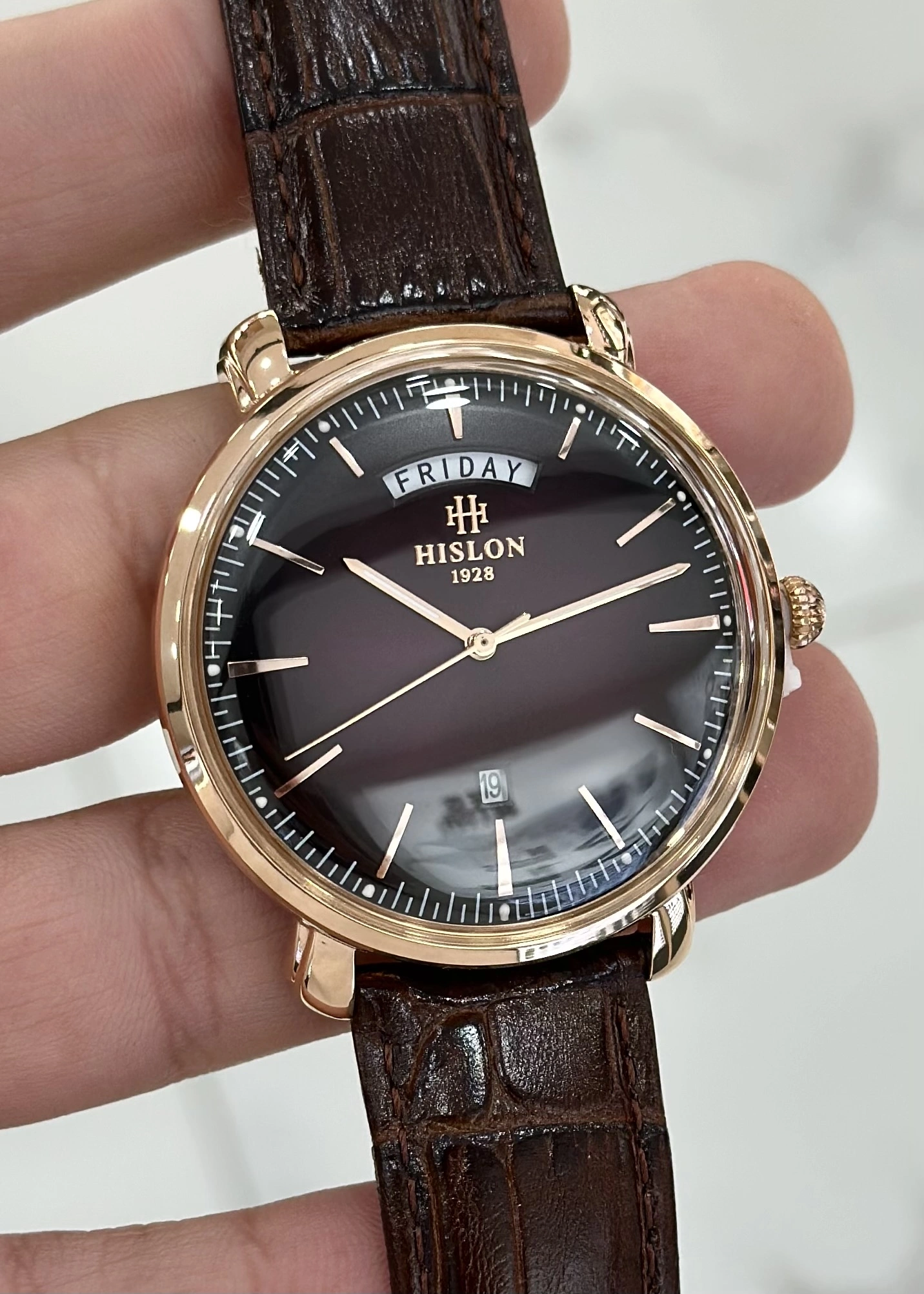 Hislon Orijinal Deri Kordon Su Geçirmez Erkek Kol Saati ILKCL203R-06KR