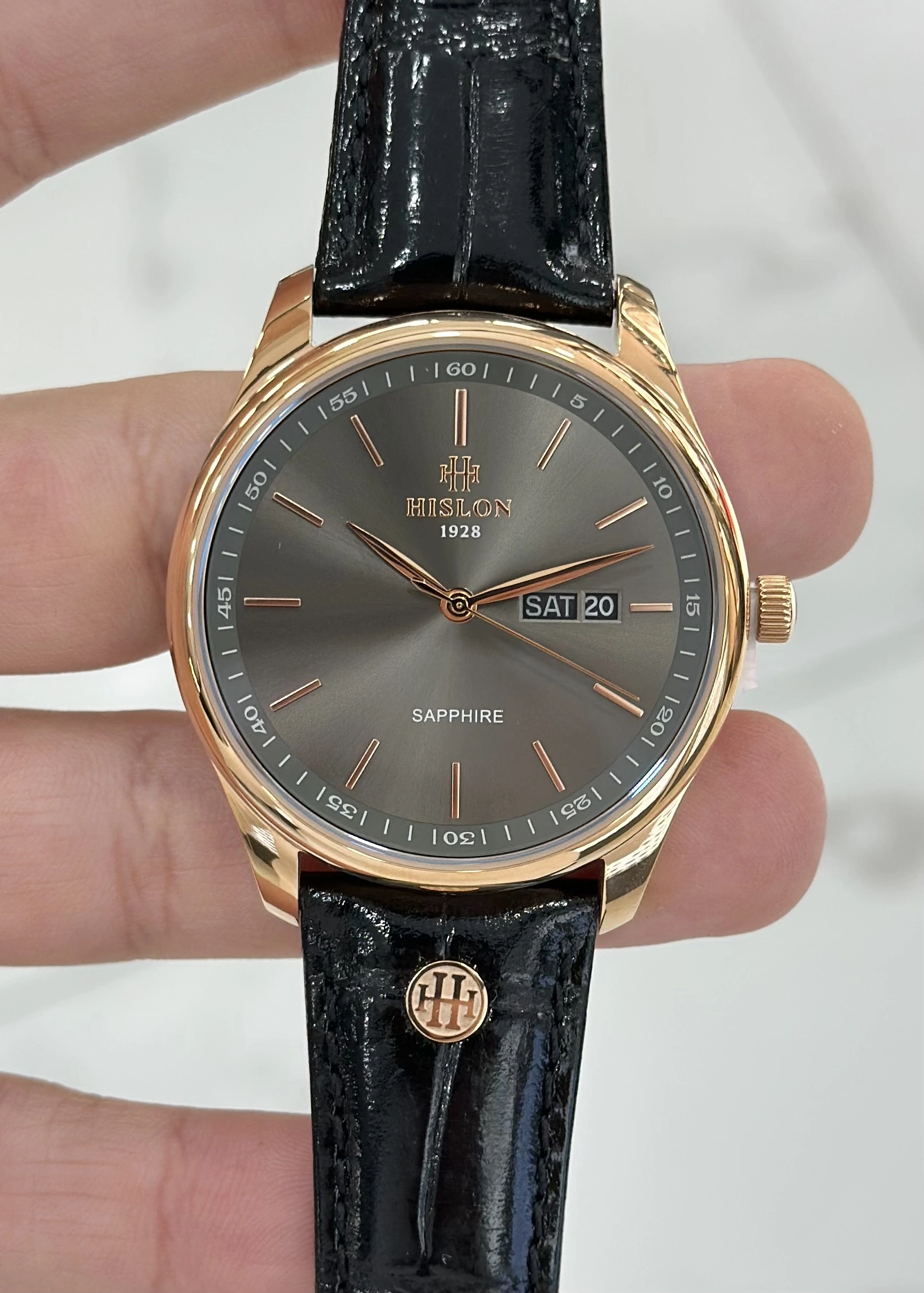 Hislon Orijinal Deri Kordon Su Geçirmez Erkek Kol Saati ILKCL113R-05BR