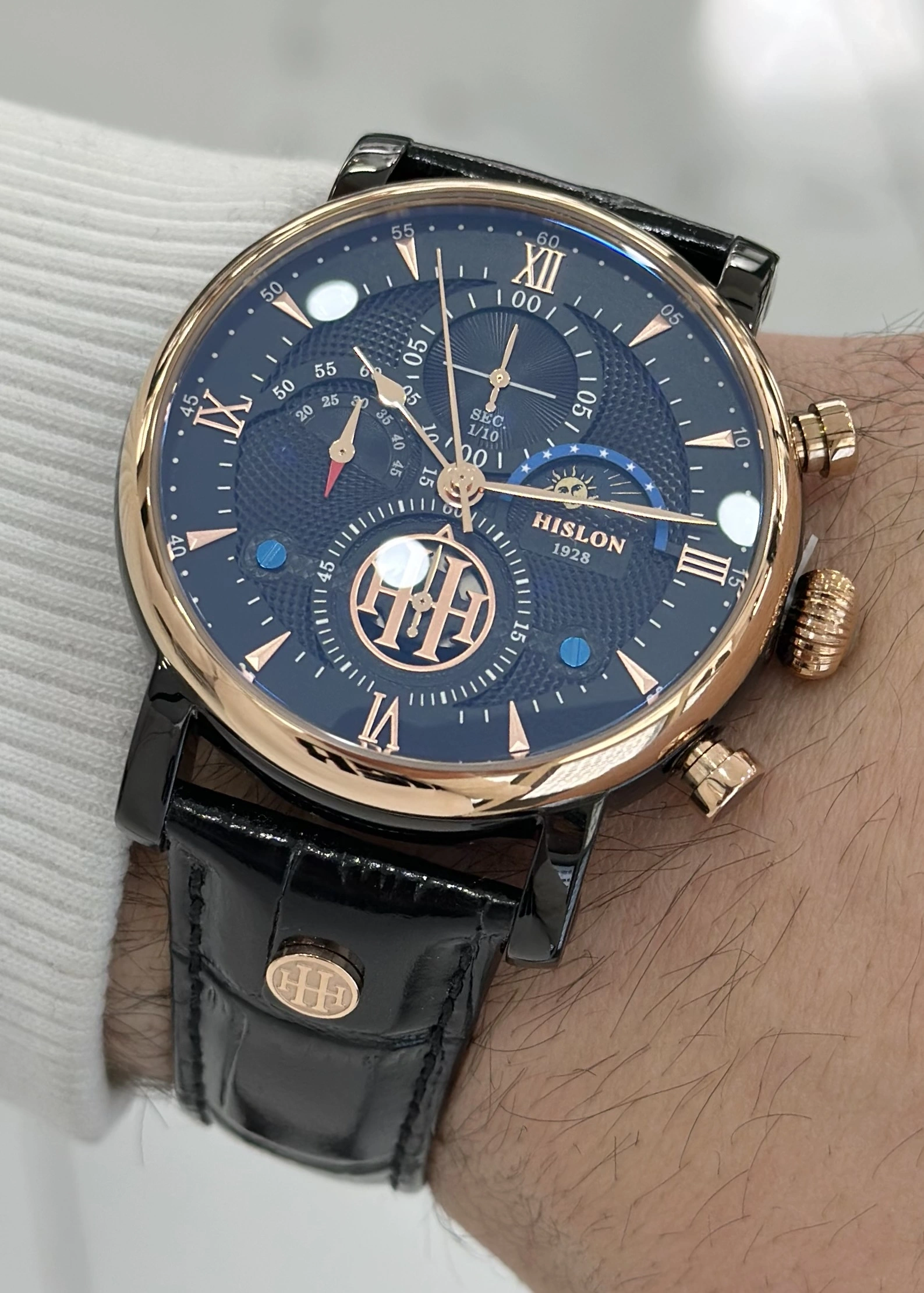 Hislon Orijinal Deri Kordon Su Geçirmez Erkek Kol Saati ILKTM105T-04BR