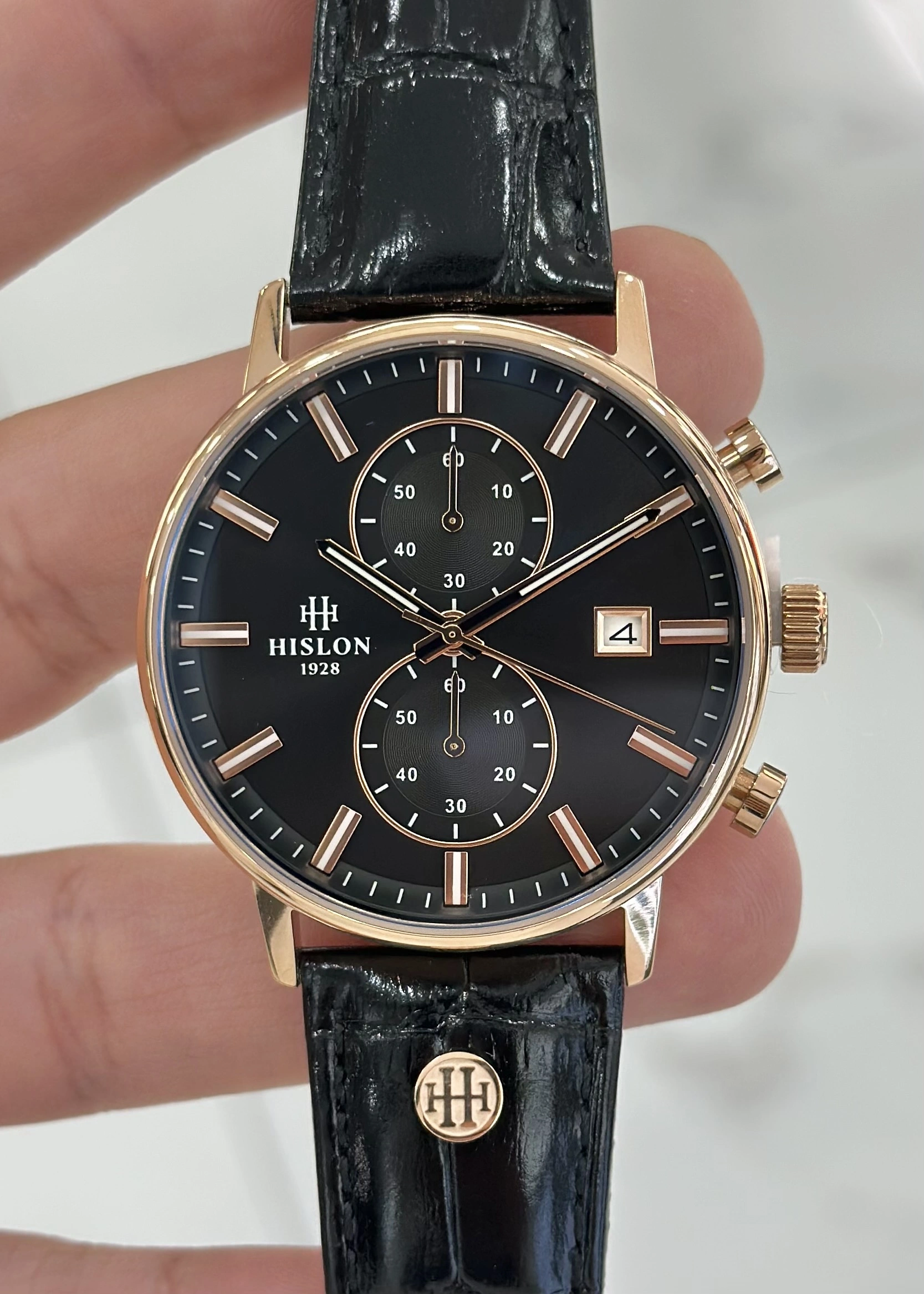 Hislon Orijinal Deri Kordon Su Geçirmez Erkek Kol Saati ILKMS200R-04BR