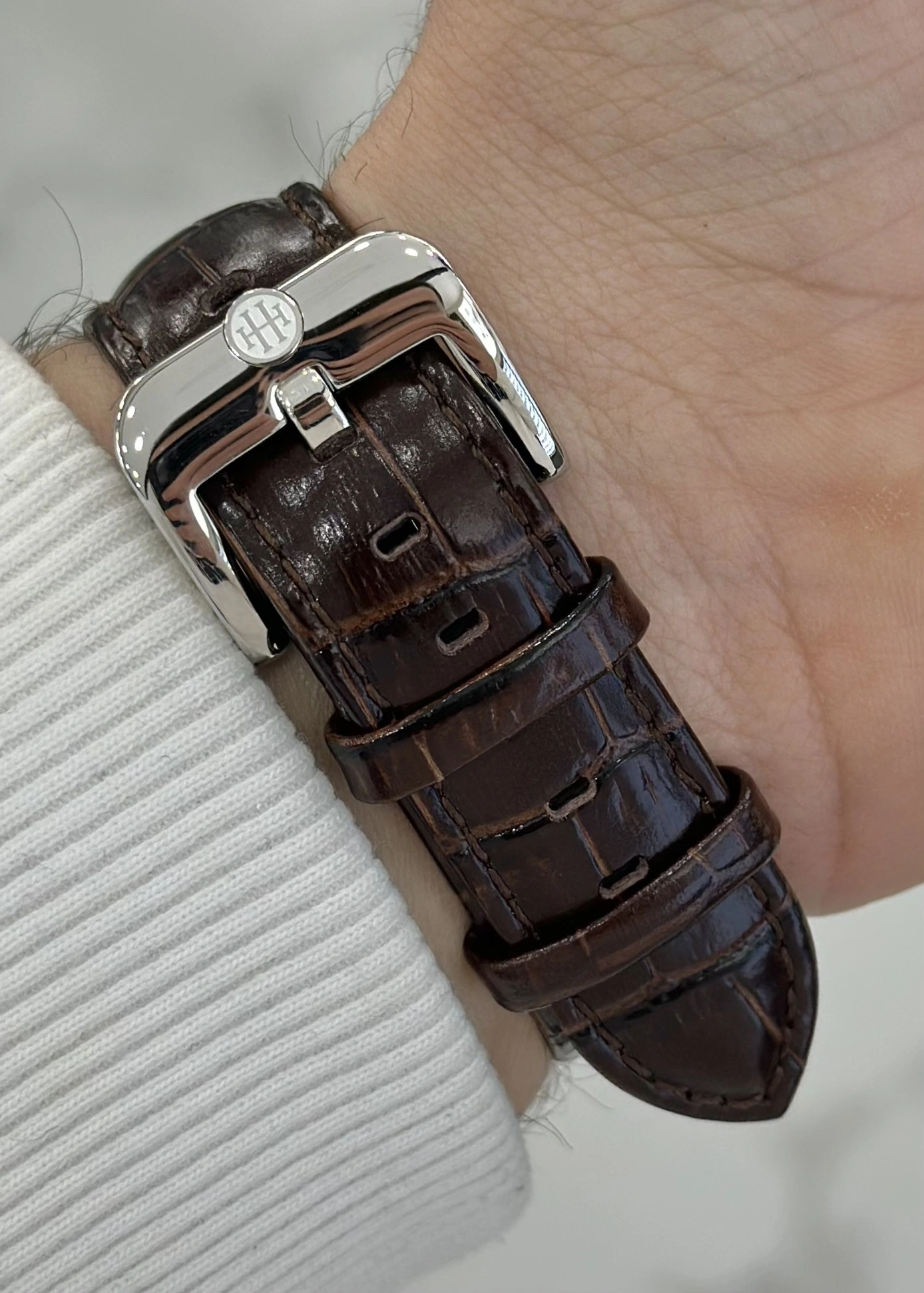 Hislon Orijinal Deri Kordon Su Geçirmez Erkek Kol Saati ILKTM105T-05KR