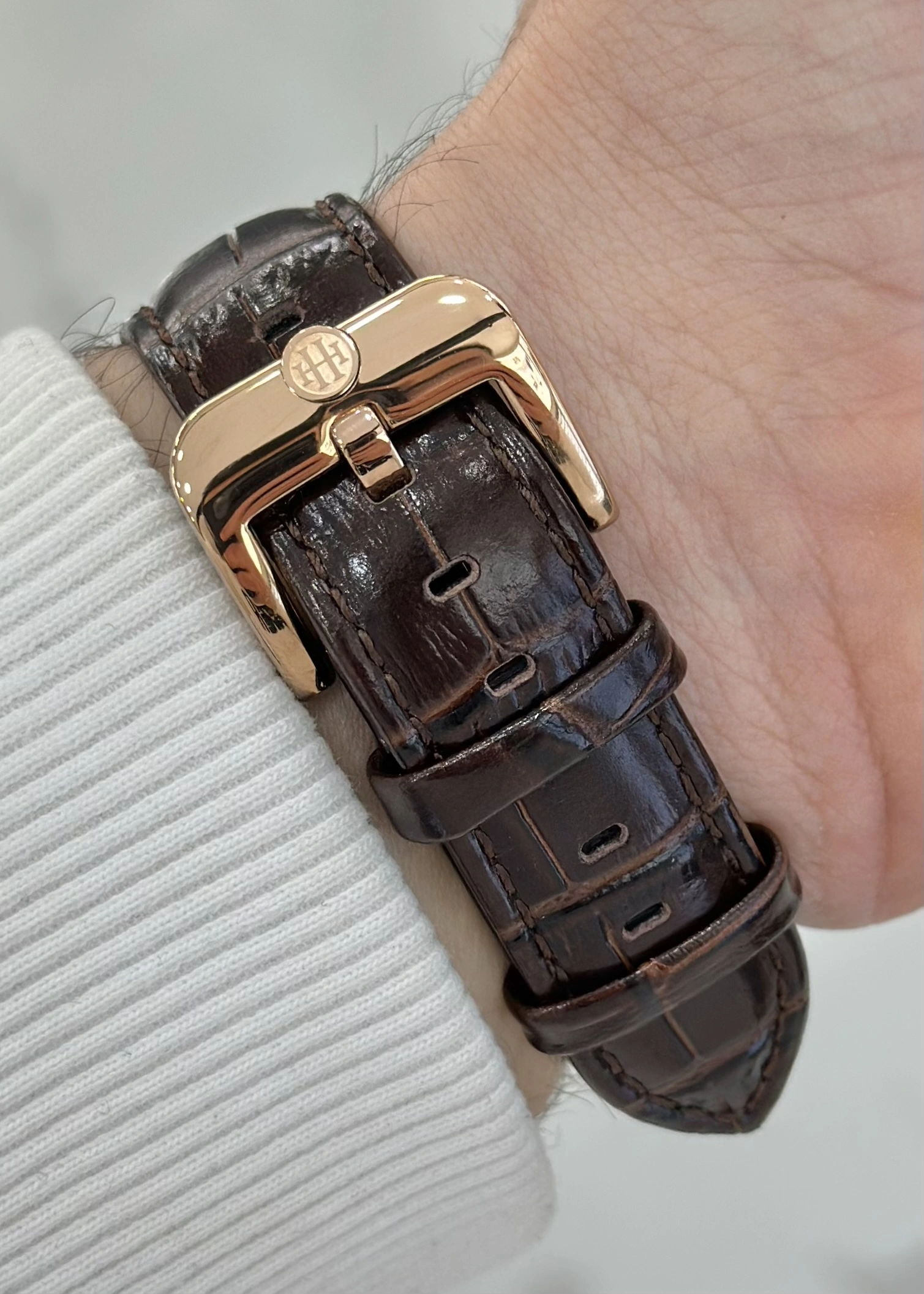 Hislon Orijinal Deri Kordon Su Geçirmez Erkek Kol Saati ILKTM105R-02KR