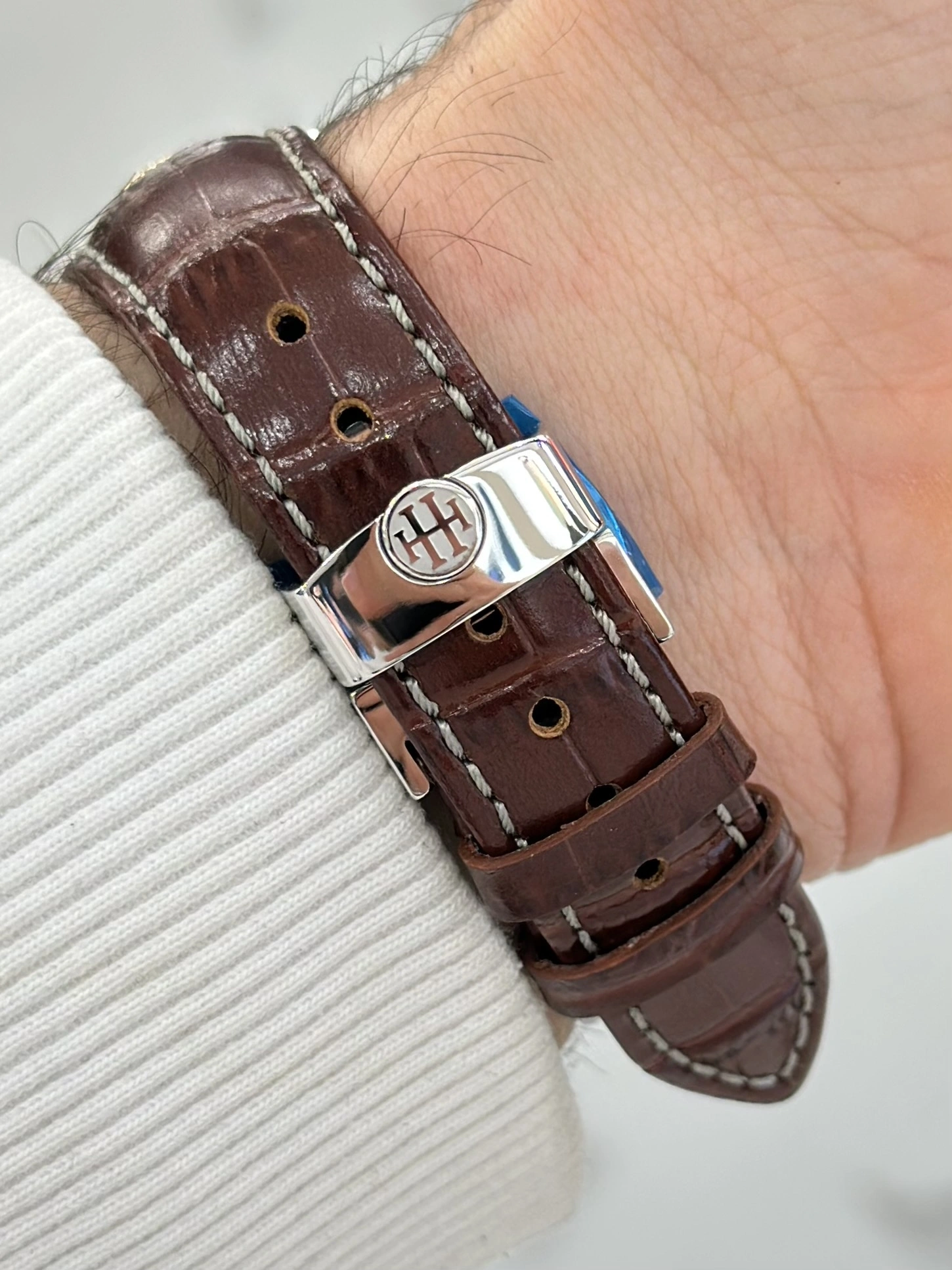 Hislon Orijinal Deri Kordon Su Geçirmez Otomatik Erkek Kol Saati ILKSD140T-08KG