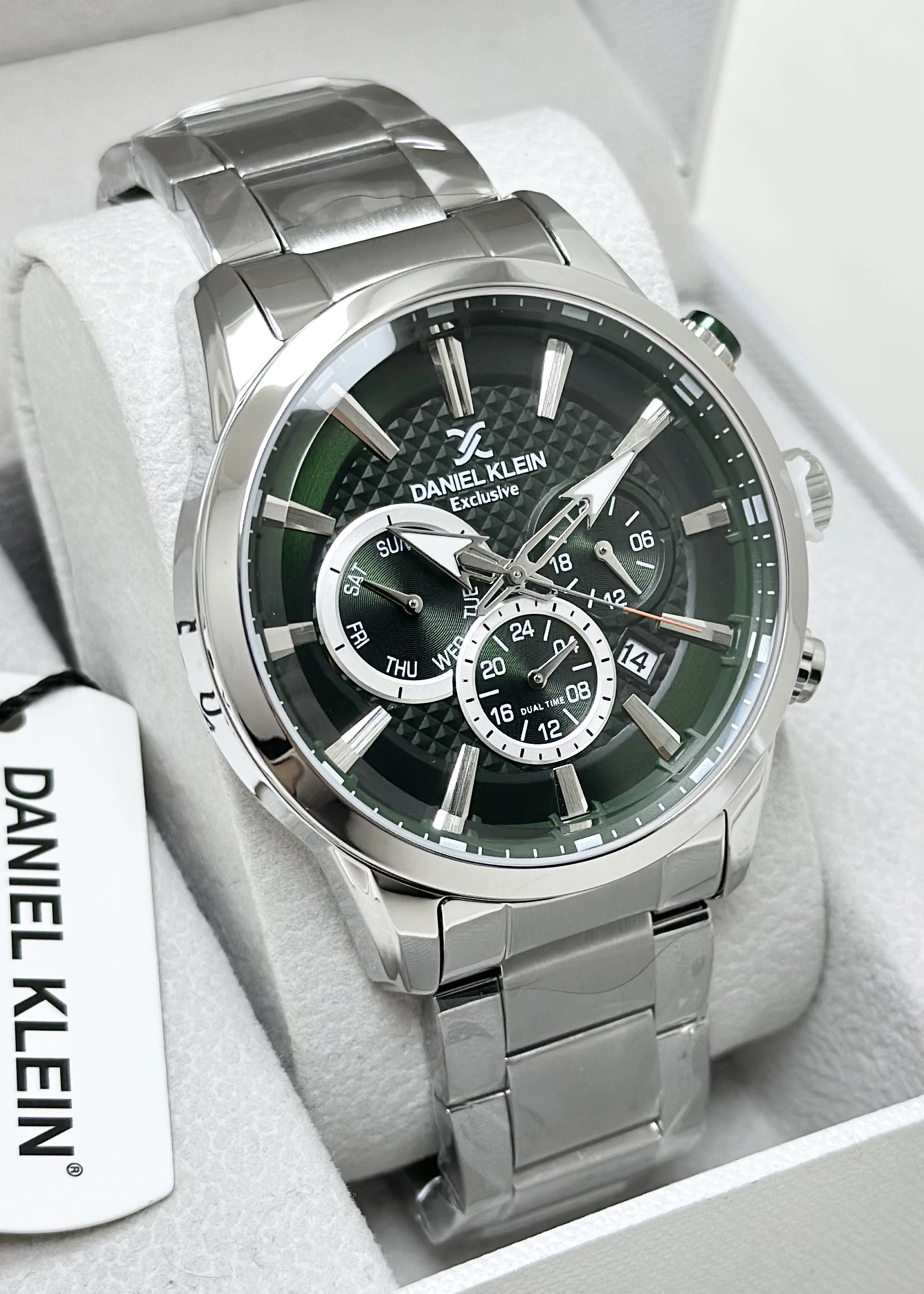 Daniel Klein Metal Kordon Su Geçirmez Yeşil Kadran Erkek Kol Saati ILK13525O3