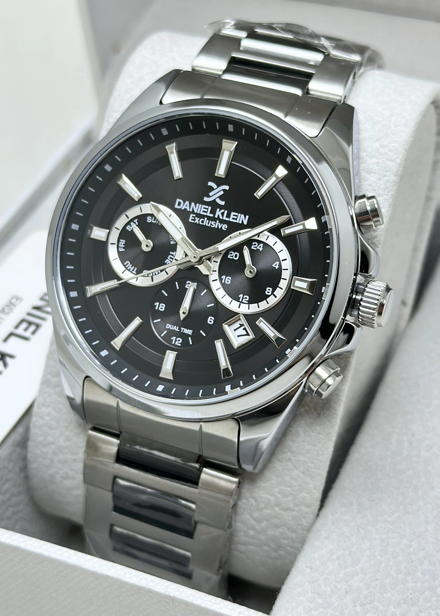 Daniel Klein Orijinal 2 Yıl Garantili Su Geçirmez Kordon Detaylı Erkek Kol Saati ILK1020N5