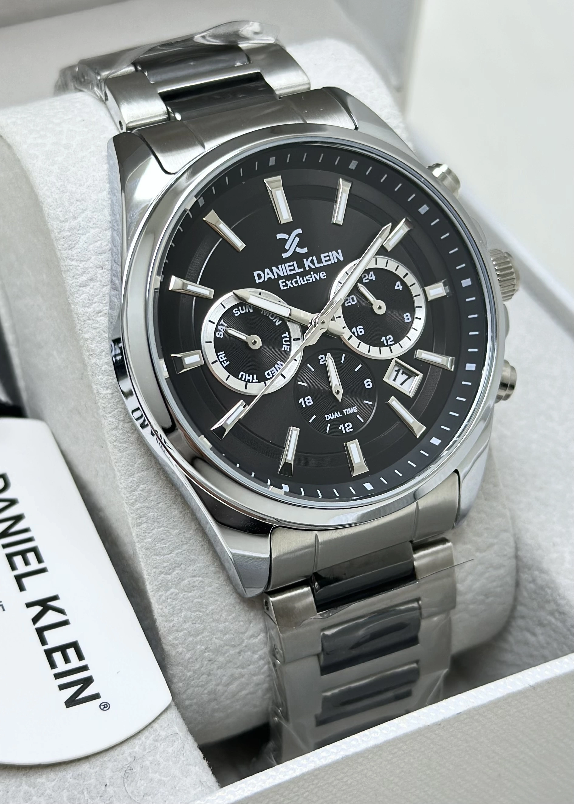 Daniel Klein Orijinal 2 Yıl Garantili Su Geçirmez Kordon Detaylı Erkek Kol Saati ILK1020N5