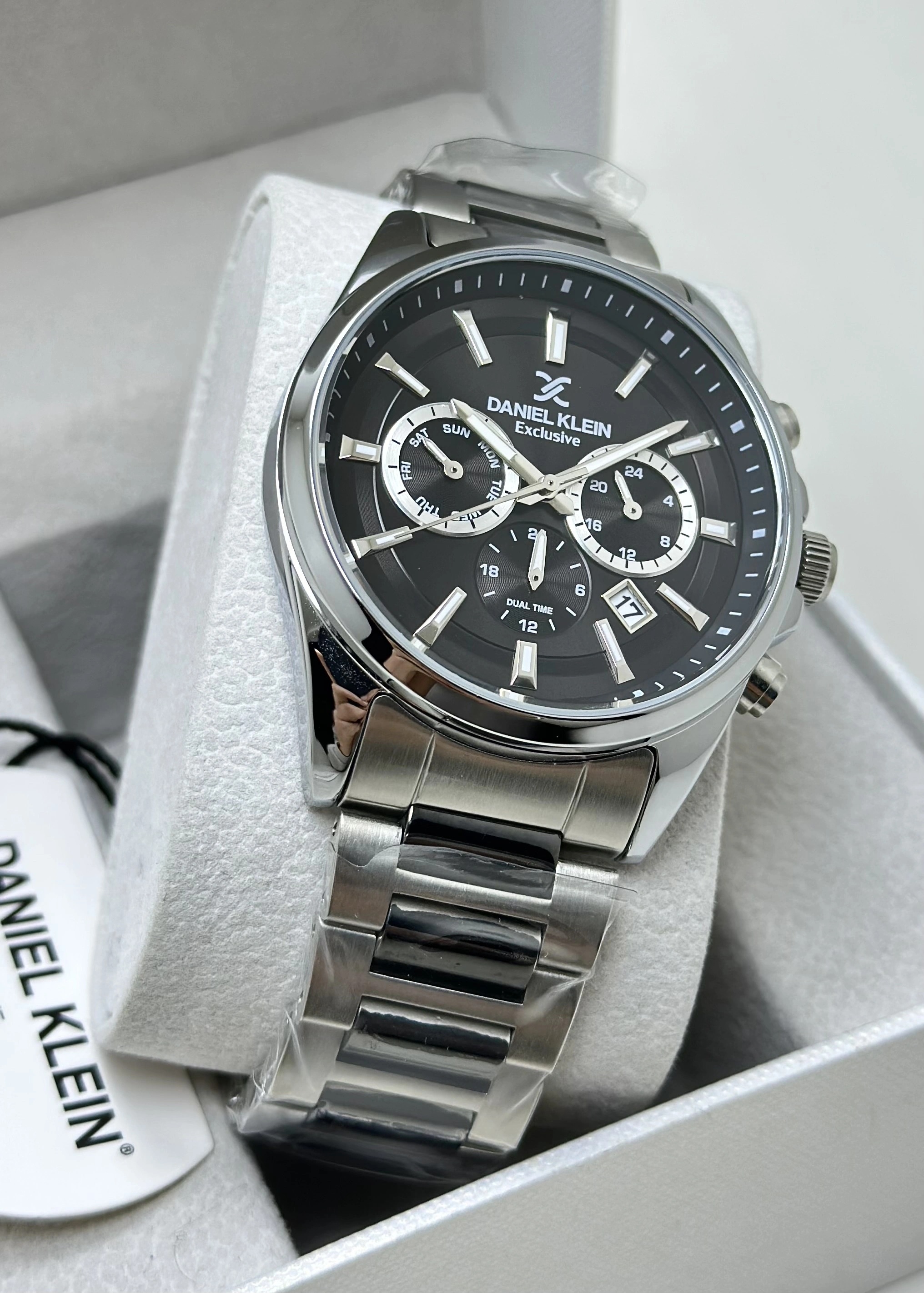 Daniel Klein Orijinal 2 Yıl Garantili Su Geçirmez Kordon Detaylı Erkek Kol Saati ILK1020N5