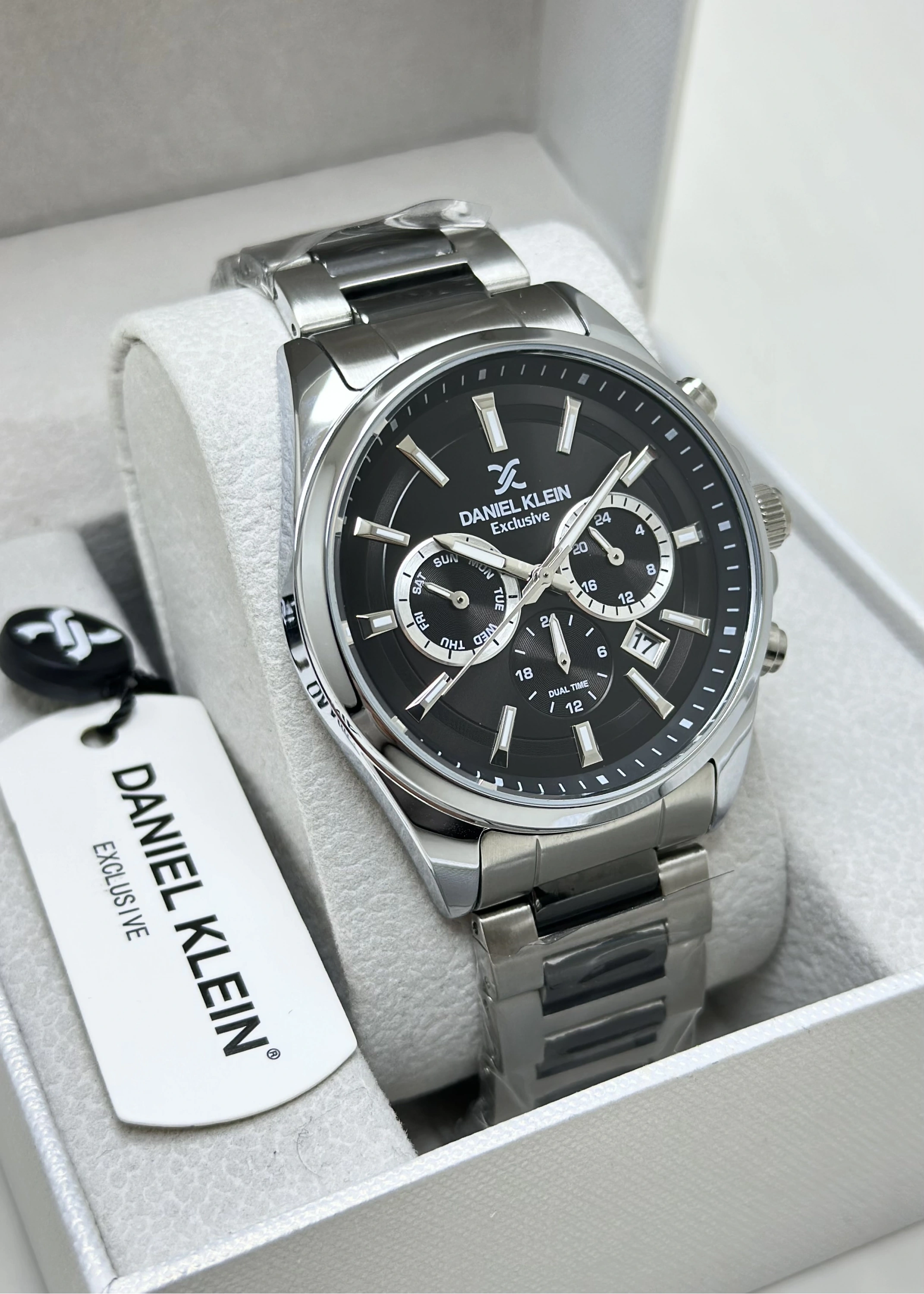 Daniel Klein Orijinal 2 Yıl Garantili Su Geçirmez Kordon Detaylı Erkek Kol Saati ILK1020N5