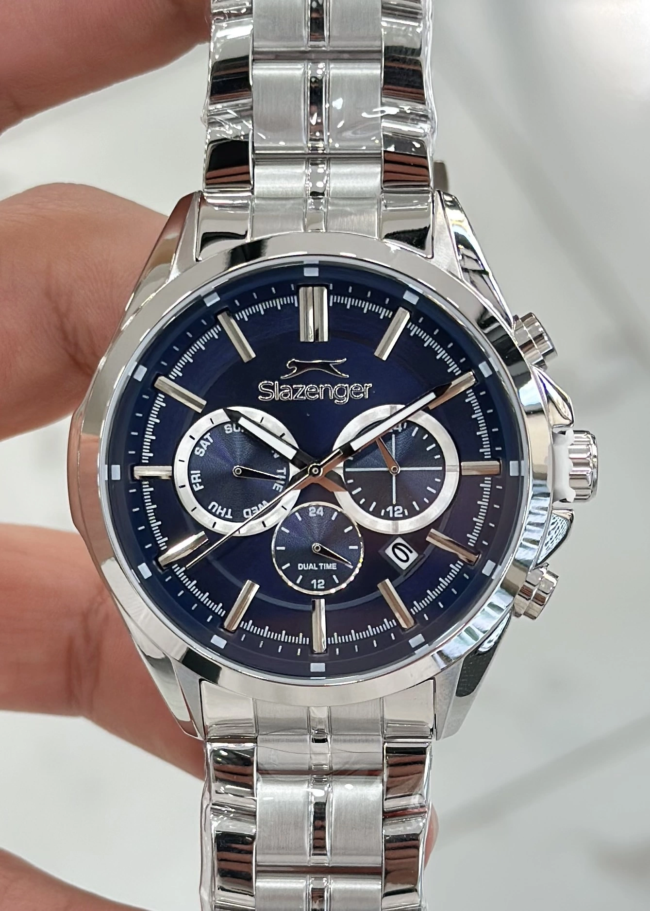 Slazenger Orjinal 2 Yıl Garantili Su Geçirmez Çelik Kordon Çelik Kasa 10 Atm İç Kadran Fonksiyonları Aktif Erkek Kol Saati