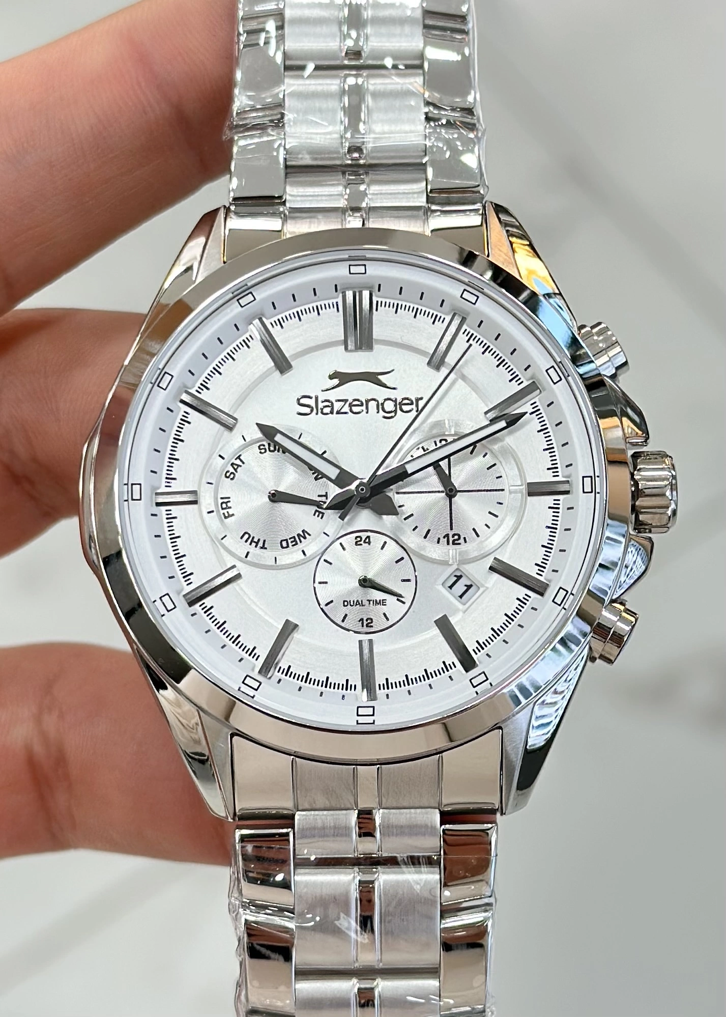 Slazenger Orjinal 2 Yıl Garantili Su Geçirmez Çelik Kordon Çelik Kasa 10 Atm İç Kadran Fonksiyonları Aktif Erkek Kol Saati