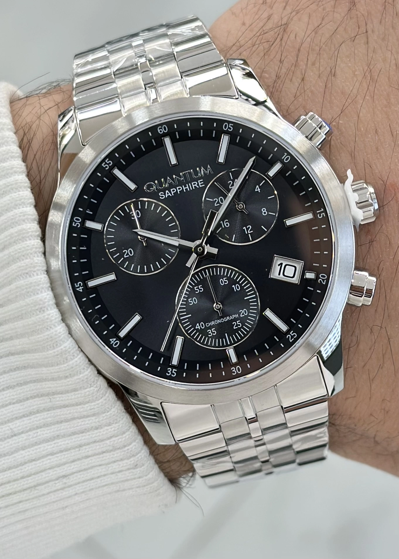 Orijinal 2 Yıl Garantili Fonksiyonları Aktif 10 Atm Su Geçirmez 46 Mm Çelik Kordon Erkek Kol Saati