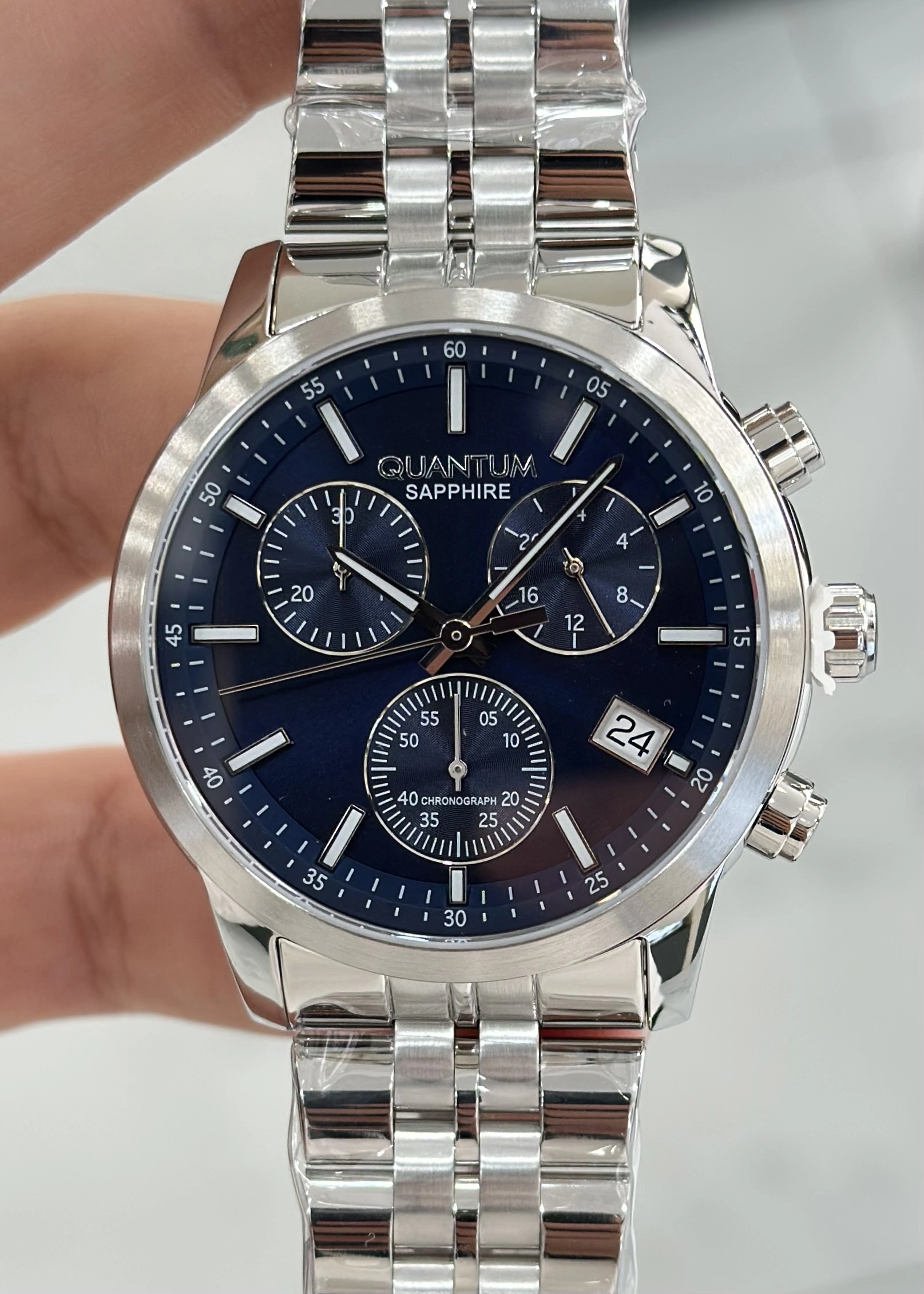 Orijinal 2 Yıl Garantili Fonksiyonları Aktif 10 Atm Su Geçirmez 46 Mm Çelik Kordon Erkek Kol Saati