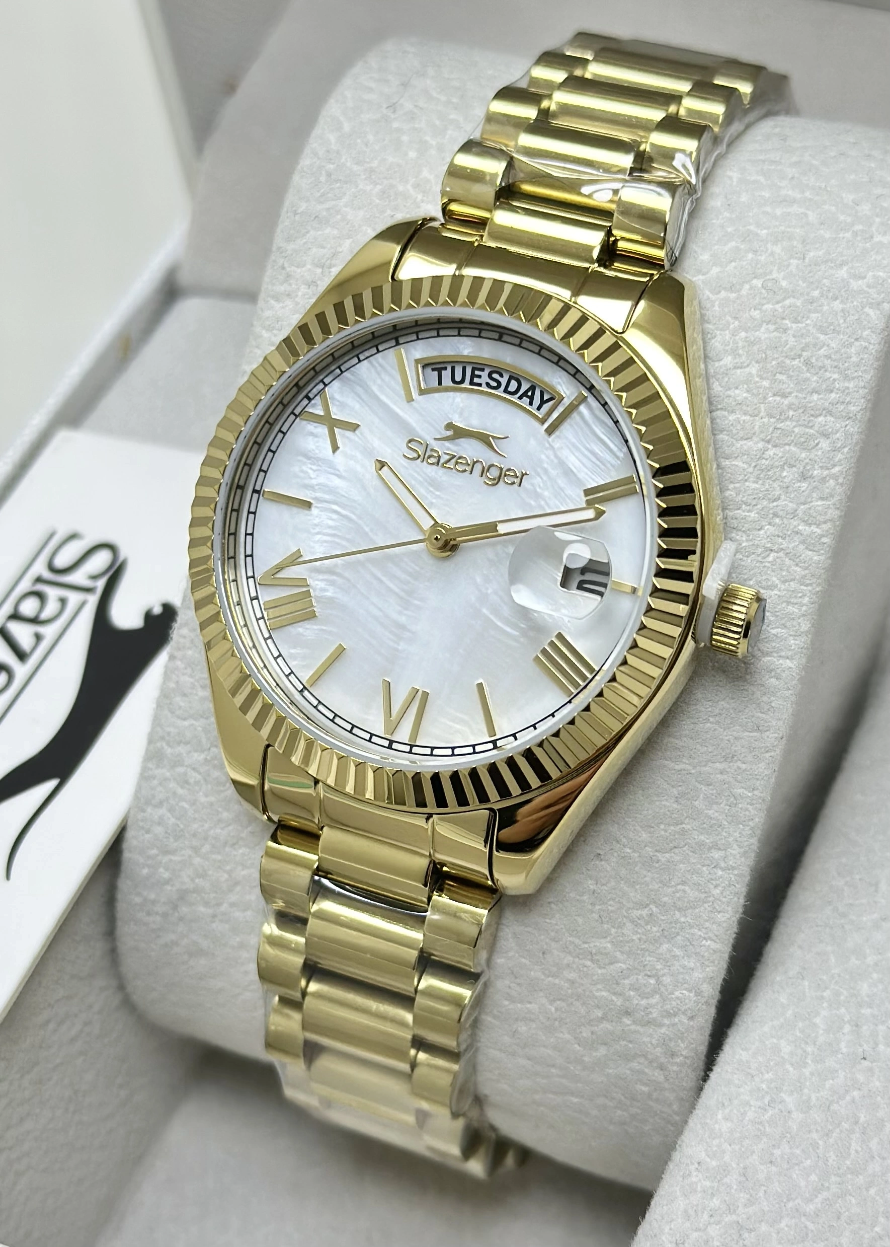 Slazenger Orijinal 2 Yıl Garantili Sedef kadran Kadın Kol Saati